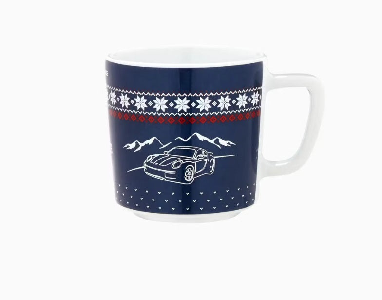 Porsche Limited Edition Christmas Espresso Cup No. 2 - Holiday Gift for Coffee Lovers, Collectible Ceramic Mug for Xmas Decor & Coffee Break