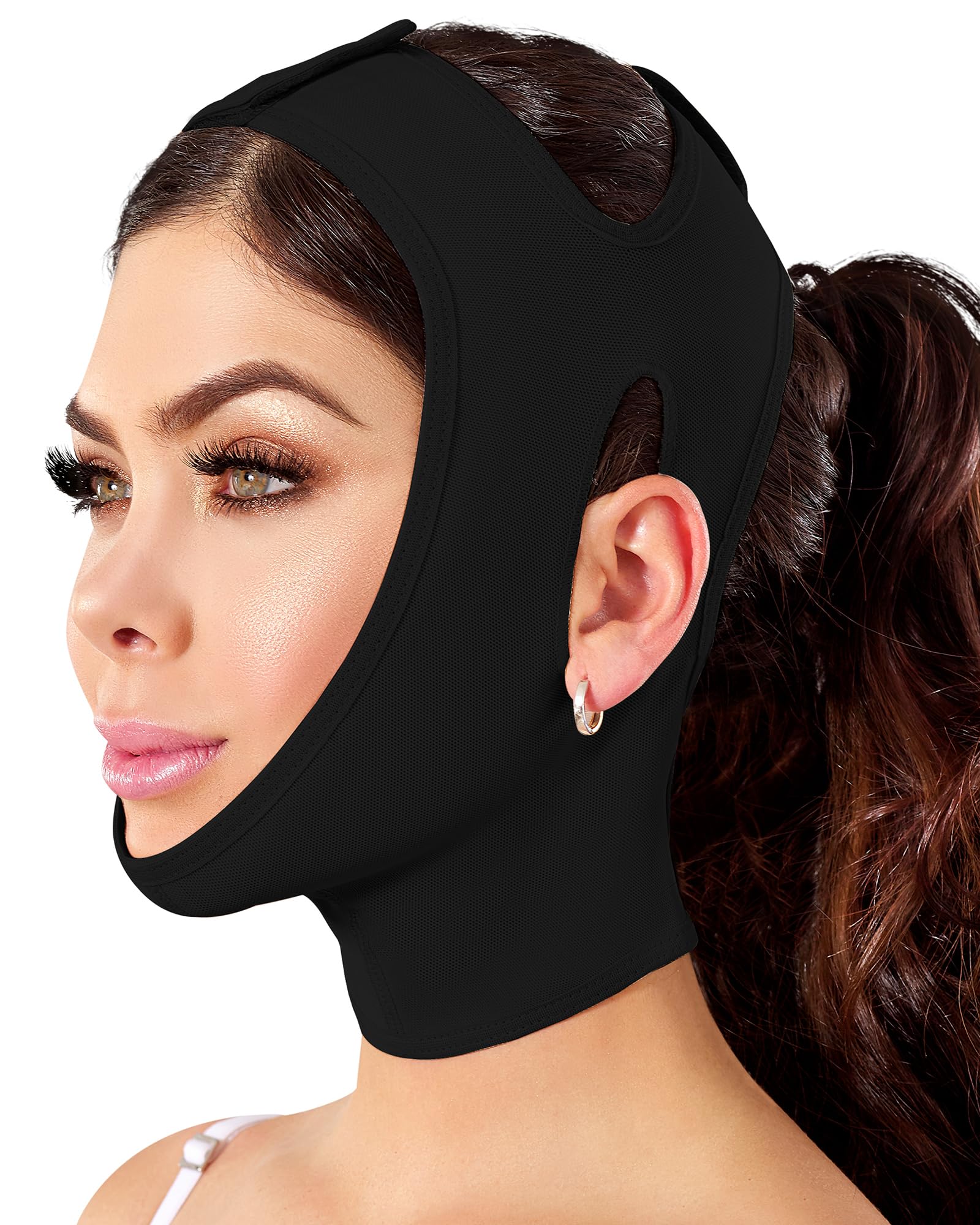Post-Surgery Chin Lipo Compression Faja #1509 - Facial Slimming & Jawline Contouring Garment for Recovery & Double Chin Reduction - Perfect for Post-Op Care & Everyday Use