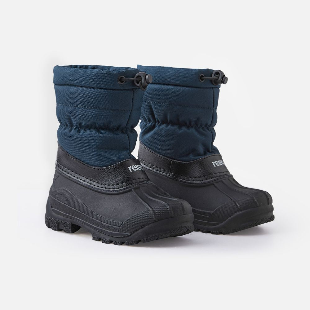 Reima Nefar Kids Snow Boots - Waterproof Winter Boots for Boys & Girls, Warm Non-Slip Snow Shoes for Outdoor Play, Hiking & Snowy Adventures (Navy Blue)