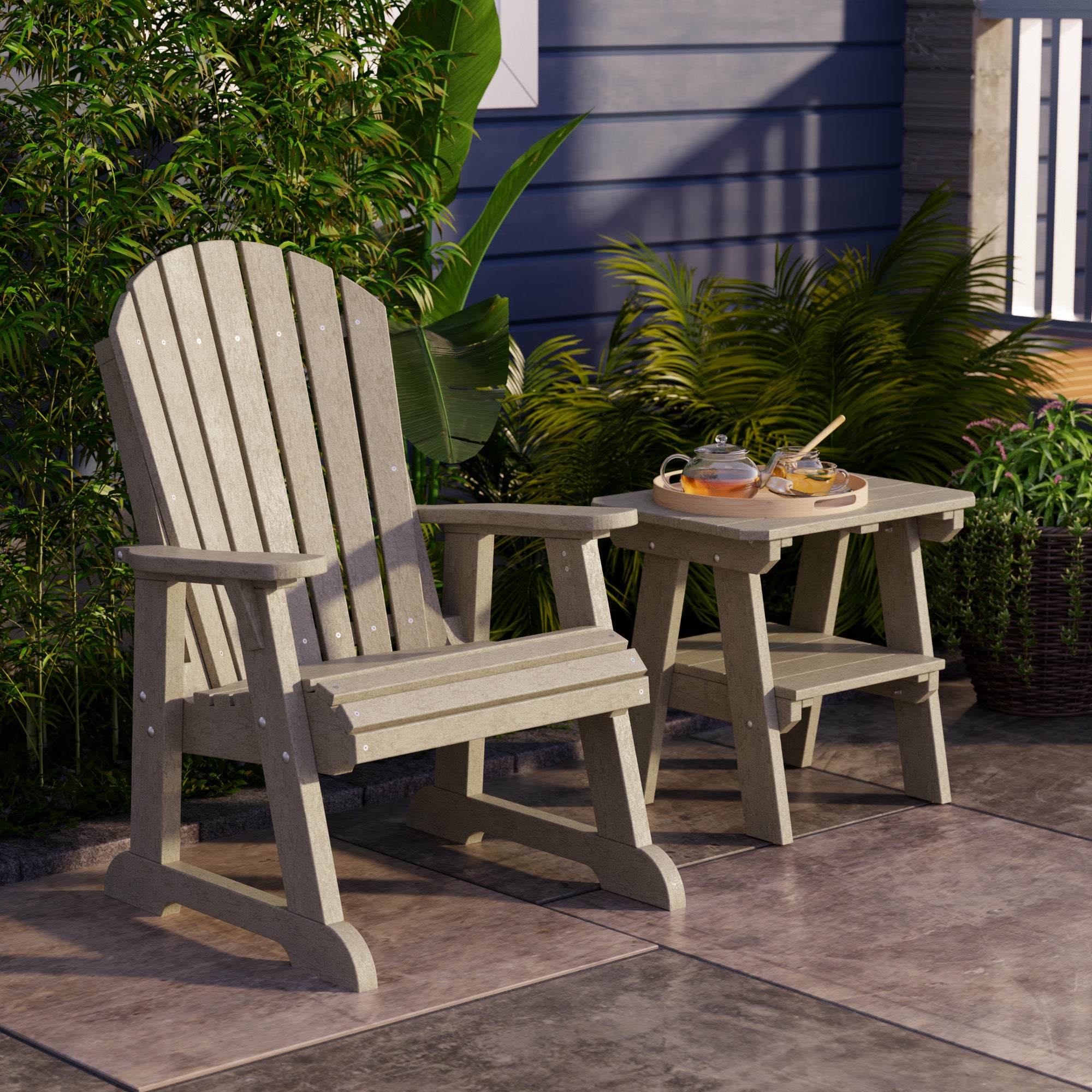 Heritage High Fan Back Chair - Classic Wooden Dining Chair with Upholstered Seat - Perfect for Farmhouse, Rustic & Traditional Dining Rooms