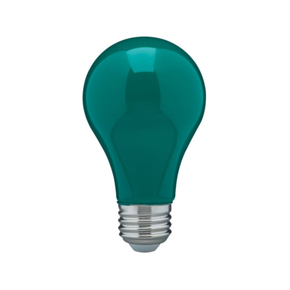 Energy Efficient A19 LED Bulb - 8W (60W Equivalent), E26 Medium Base, 120V, Ceramic Green Finish - Perfect for Home, Office & Decorative Lighting