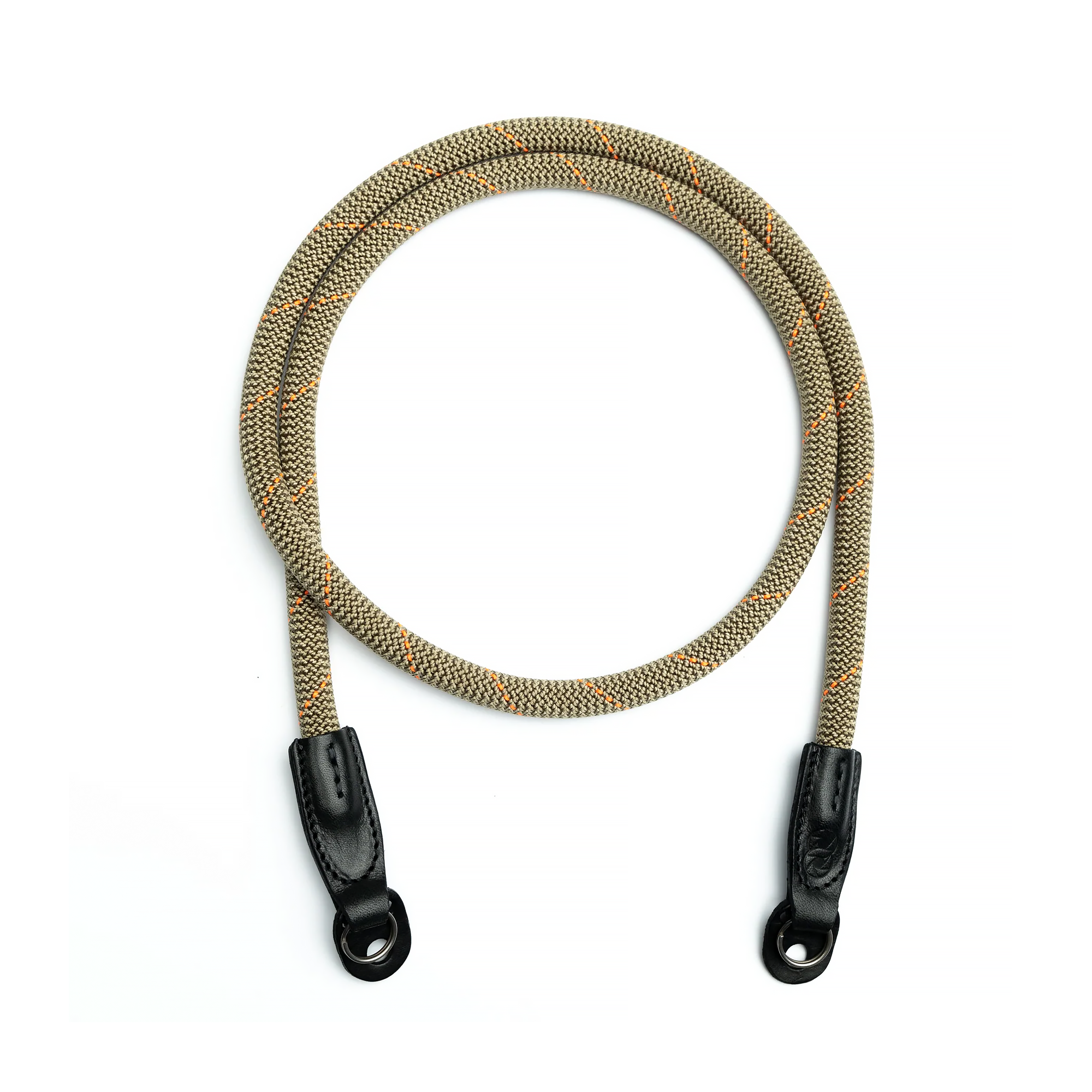 Cooph Rope Camera Strap with Split Ring - 45.3 Inch (115cm) Adjustable Neck Strap for DSLR & Mirrorless Cameras - Durable Cotton Weave in Orange Sagebrush - Perfect for Travel, Hiking & Outdoor Photography
