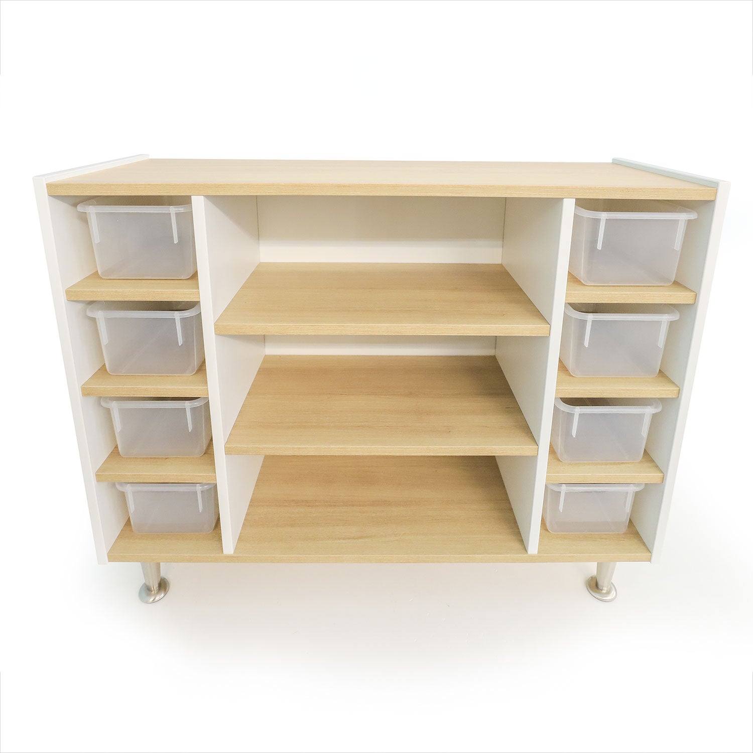 Elevated™ Combo Tray Storage Cabinet WB1139 - Organizer for Kitchen, Bathroom & Office - Space Saving Storage Solution for Utensils, Cosmetics & Office Supplies
