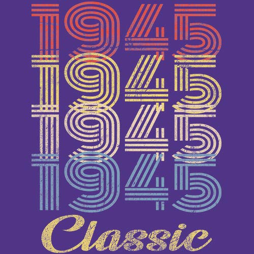 80th Birthday Gift for Women - Vintage 1945 Retro Birthday T-Shirt - Perfect for Milestone Celebrations & Photo Shoots