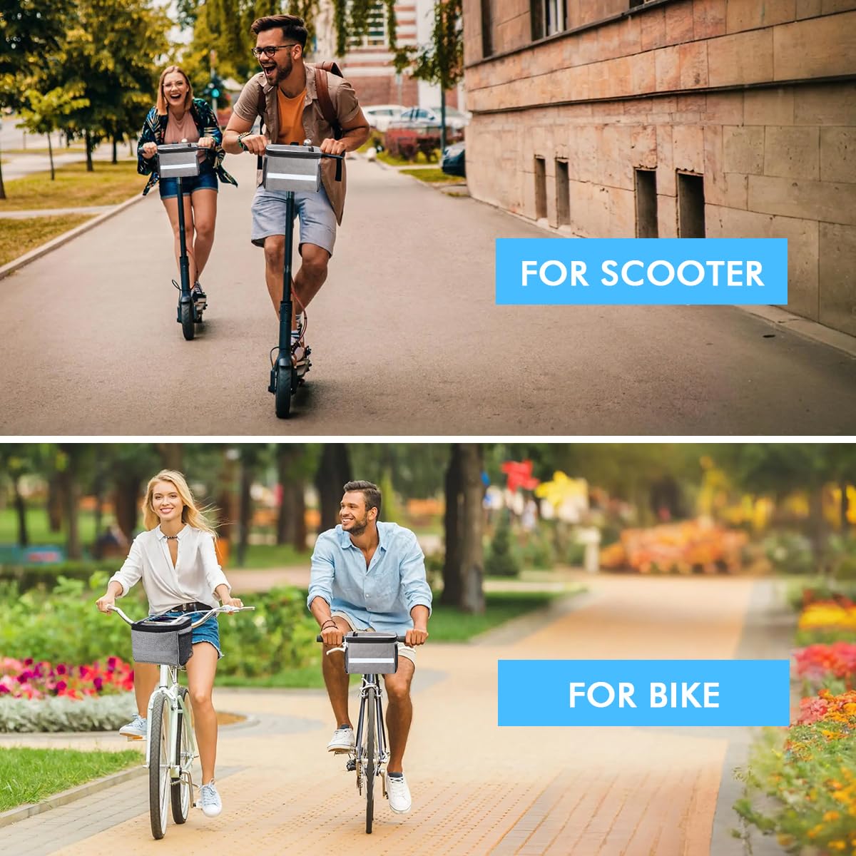 **Waterproof Bike Handlebar Bag - Front Bicycle Basket with Phone Mount & Cooler Pouch - Universal Cycling Accessories for Men, Women, Kids - Perfect for Commuting, Mountain Biking & Outdoor Adventures**    (Note: This optimized title includes keywords like 