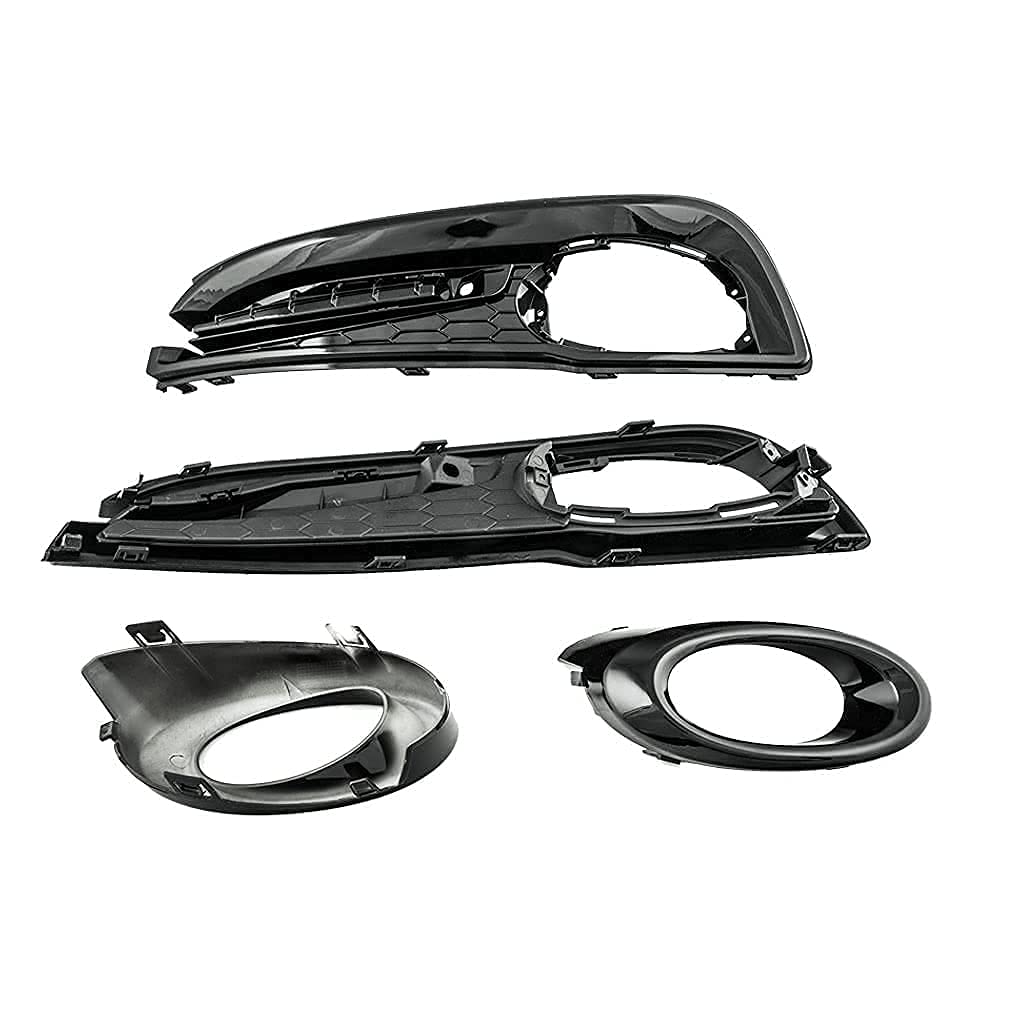 2013-2015 Honda Civic Sedan 4-Door Fog Light Replacement Kit - Left & Right Side with Bezels, Assembly Set & Halogen Bulbs | Perfect for Night Driving and Bad Weather Visibility