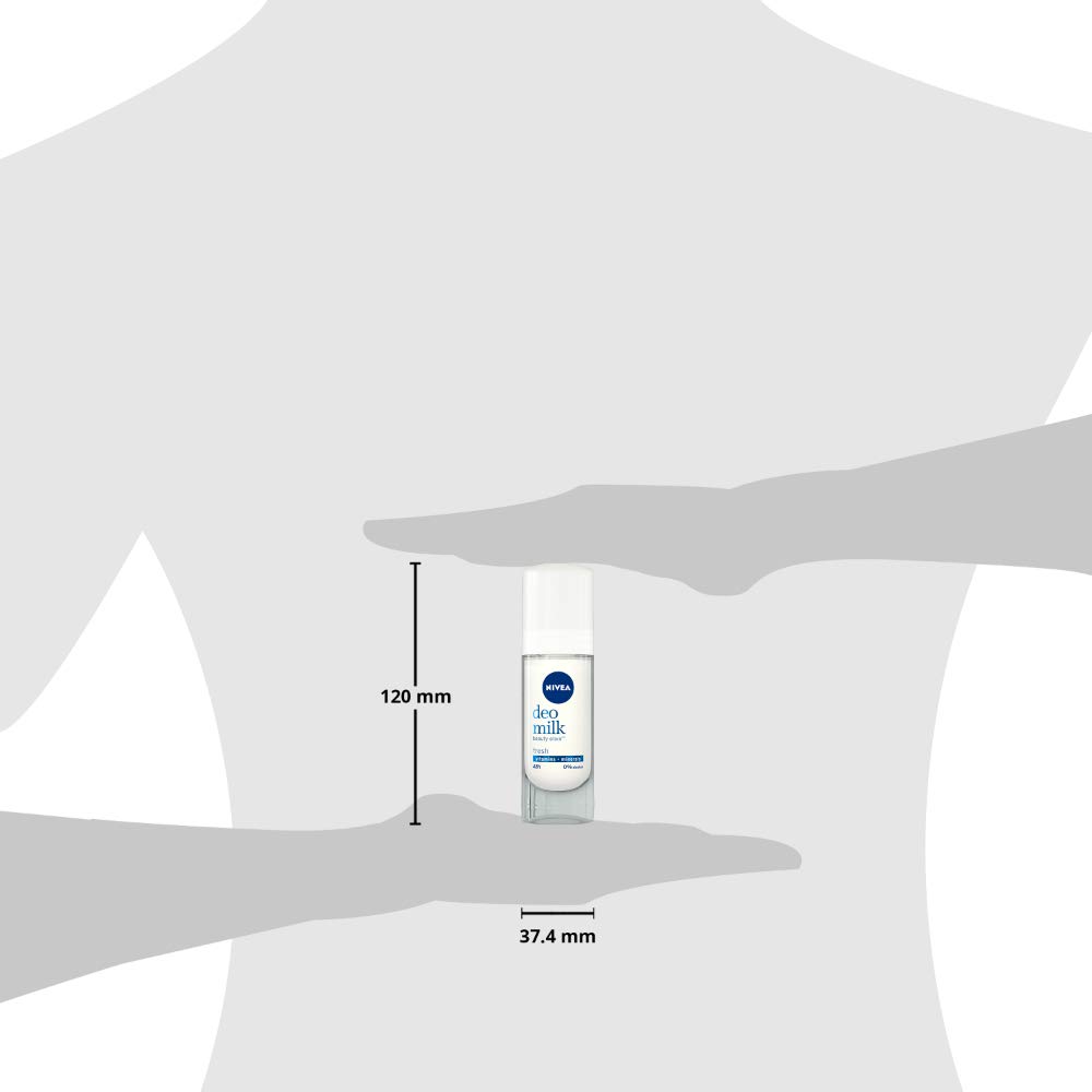 Nivea Deodorant for Women - Fresh Milk Scent Roll-On, 40ml | Long-Lasting Protection & Gentle Care | Perfect for Daily Use, Workouts & Active Lifestyles