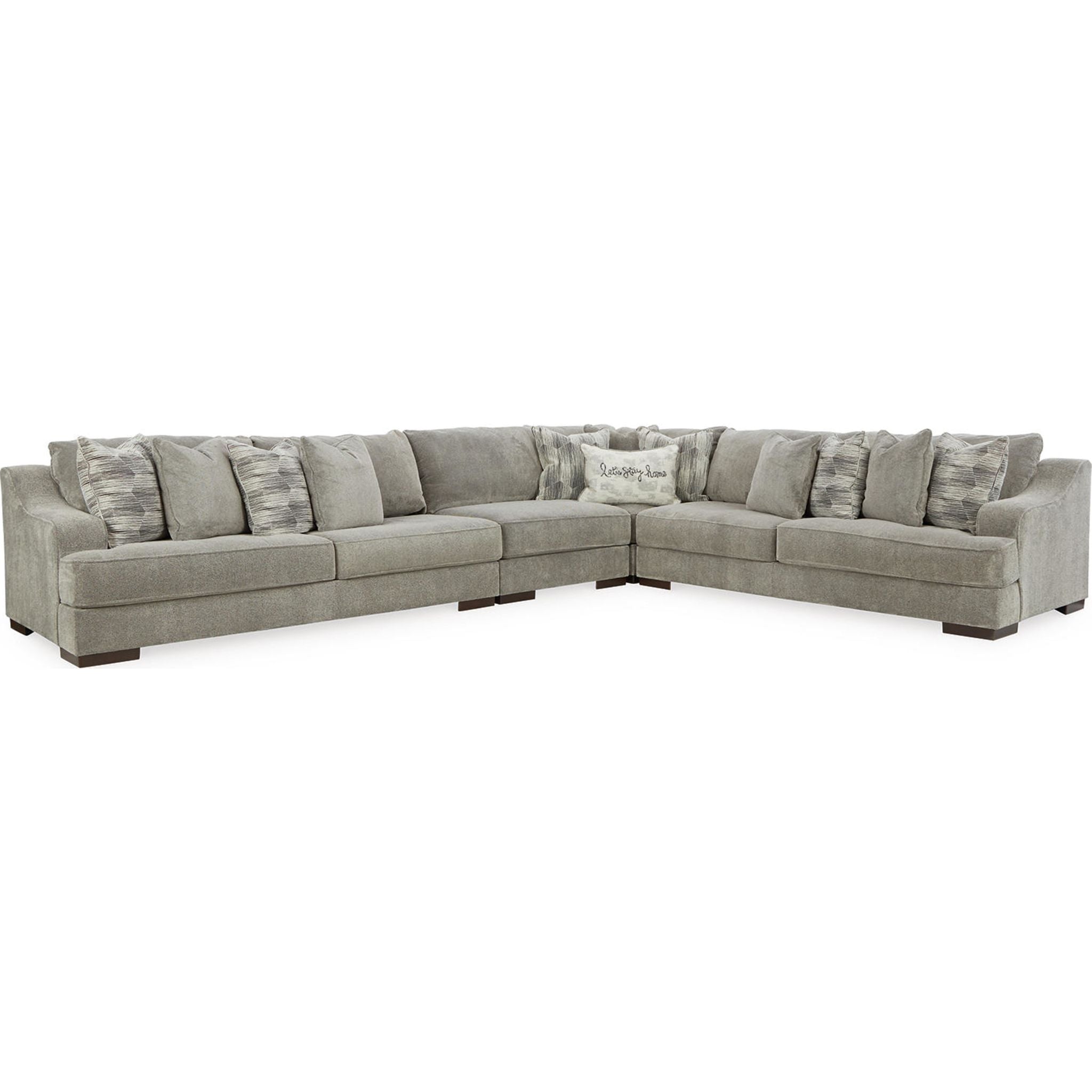 Bayless 4-Piece Modular Sectional Sofa Set with Reversible Chaise - Modern L-Shaped Couch for Living Room, Family Room & Home Theater