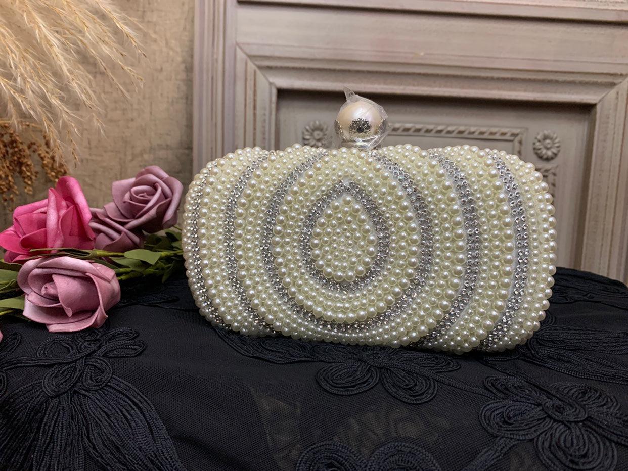 Elegant Lovevop Cheongsam Pearl Clutch Bag for Women - Vintage Chinese Style Small Handbag for Parties, Weddings & Special Occasions