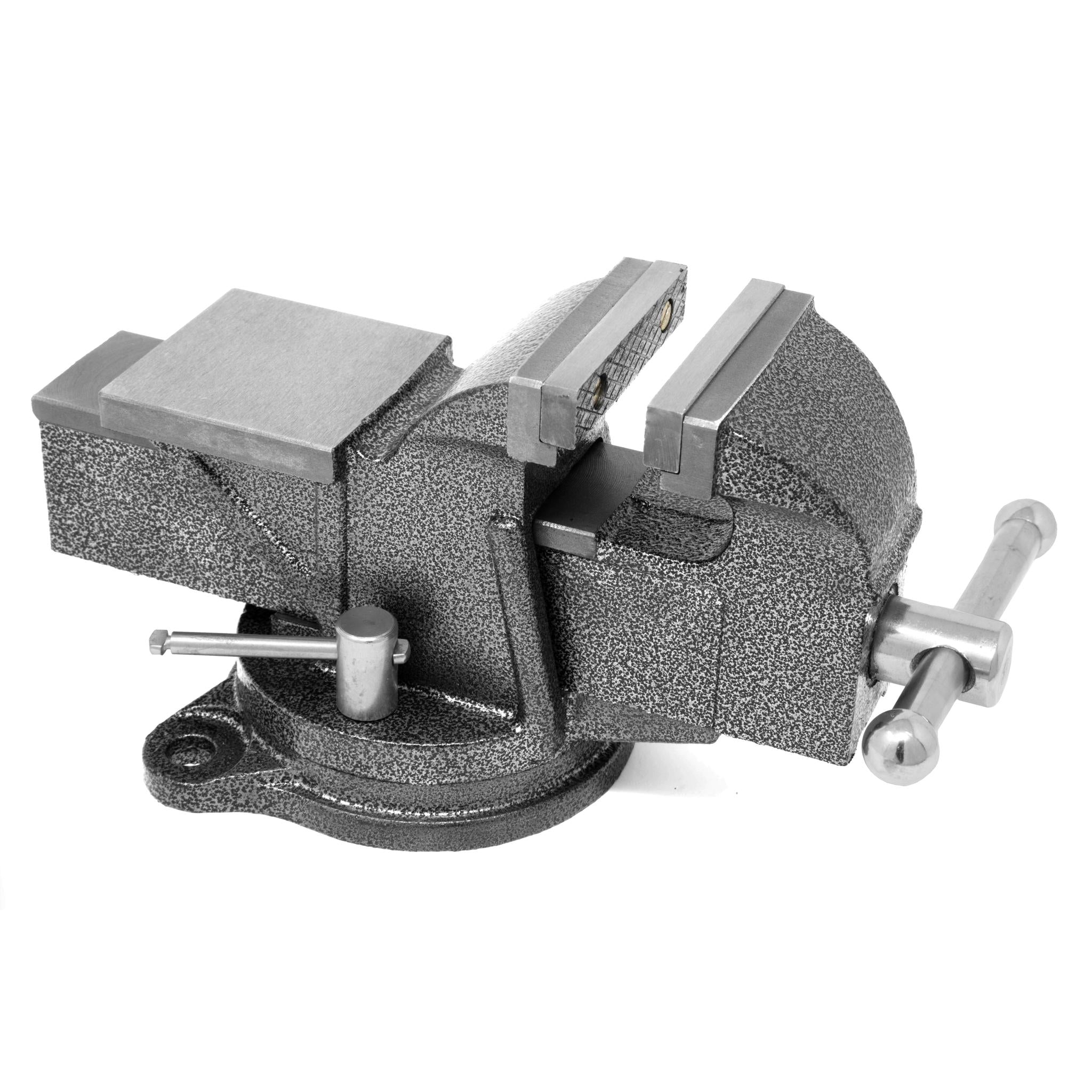 WEN BV453 3 Inch Heavy Duty Cast Iron Bench Vise with Swivel Base - Perfect for Woodworking, Metalworking & DIY Projects in Home Garage or Workshop