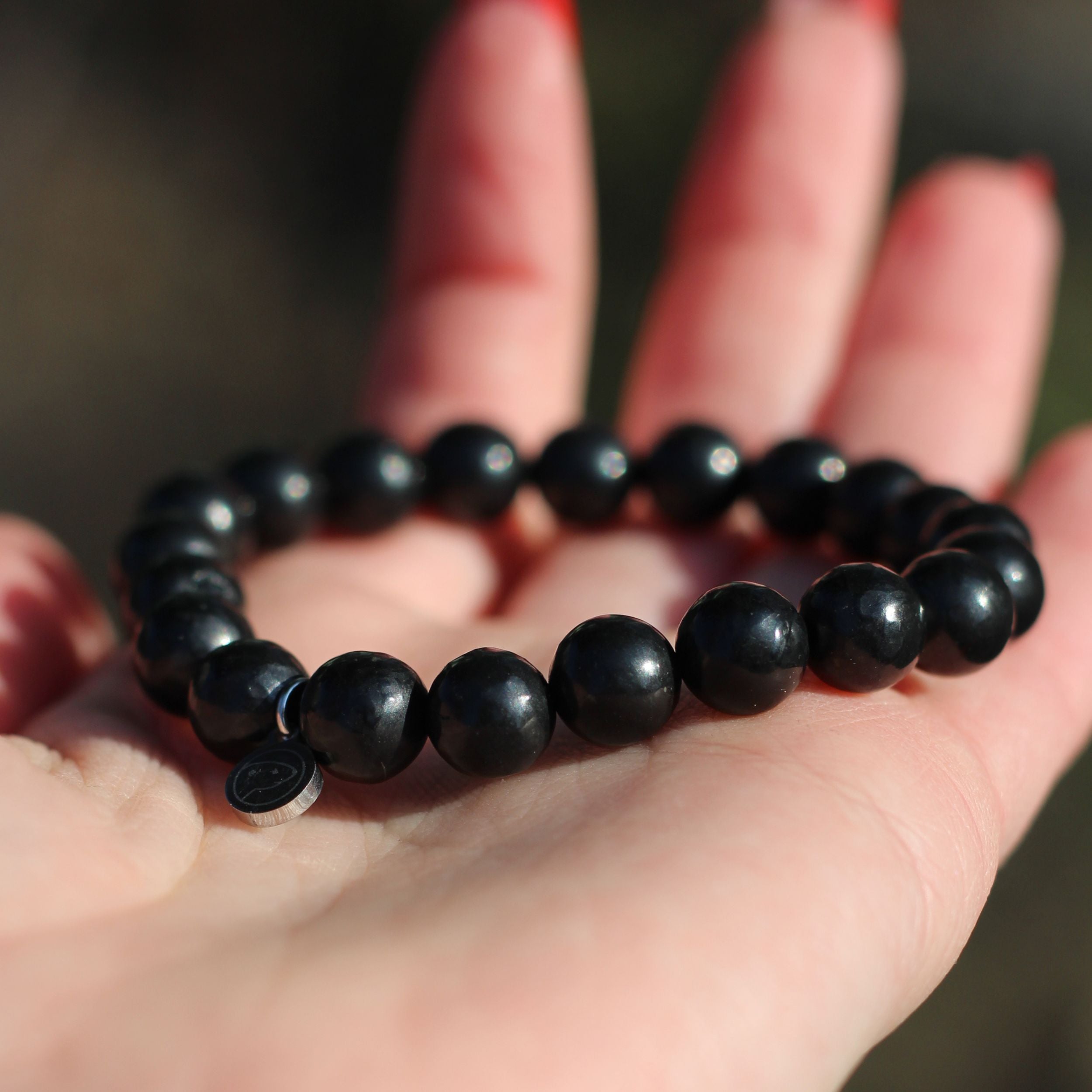 Shungite Bracelet for Men & Women - Natural EMF Protection Stone Jewelry for Stress Relief & Healing - Perfect for Meditation, Yoga & Daily Wear