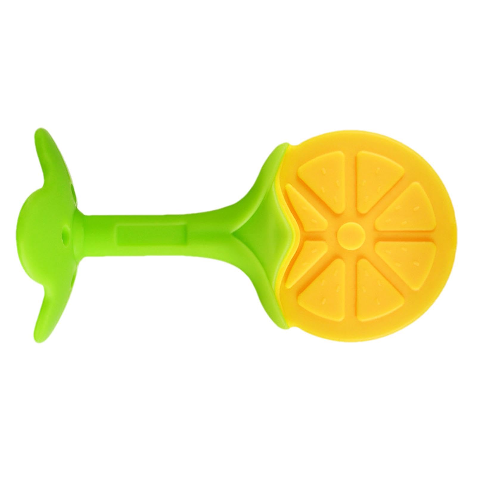 Soft Silicone Fruit Teether Toy for Babies & Toddlers - Sensory Teething Relief, Soothing Chew Toy for Teething Pain | Perfect for On-the-Go, Daycare & Developmental Play