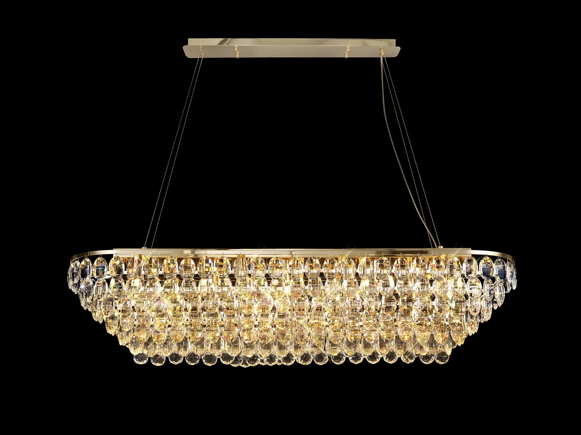 Consten Linear Pendant E14 LED Light Fixture - Modern Minimalist Hanging Light for Kitchen Island, Dining Room & Bedroom Lighting