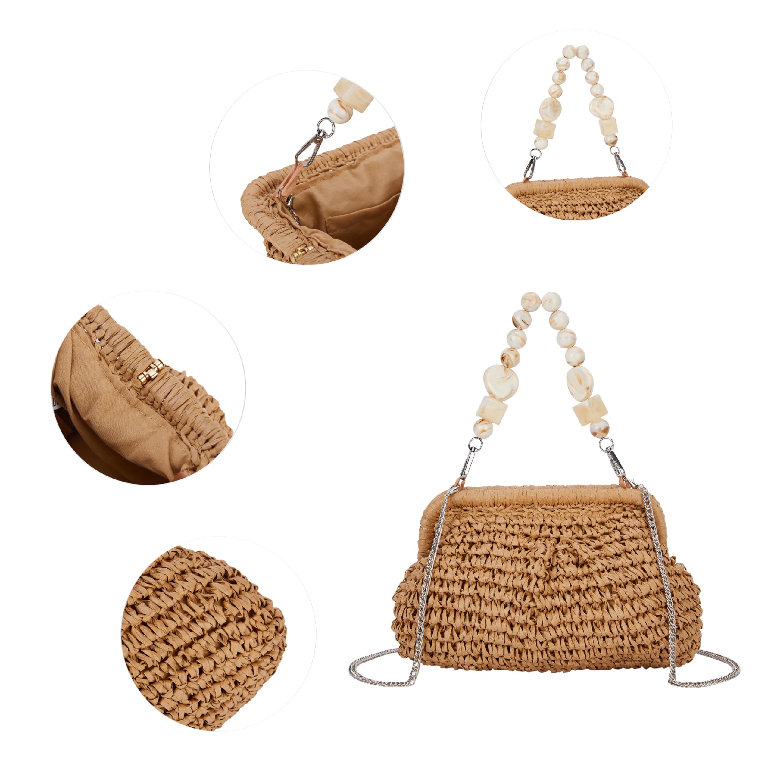 Stylish Woven Straw Handbags for Women - Casual Crossbody Clutch Purse for Summer, Beach, and Party Outfits | Perfect for Vacations, Weddings, and Boho Fashion
