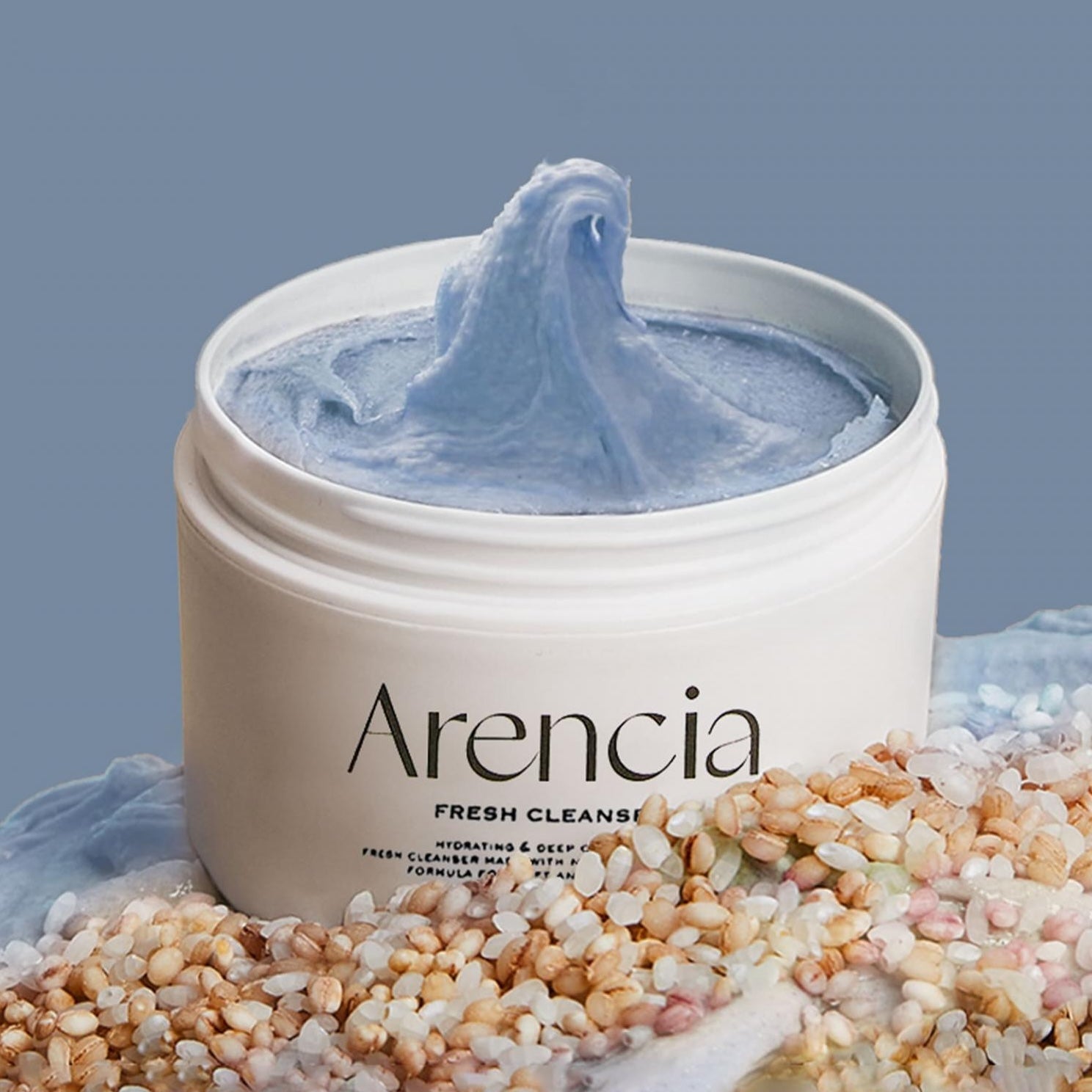 Arencia Blue Hyssop Facial Cleanser 120g - Gentle Deep Cleansing for Acne-Prone & Sensitive Skin | Daily Skincare Routine & Travel Essential