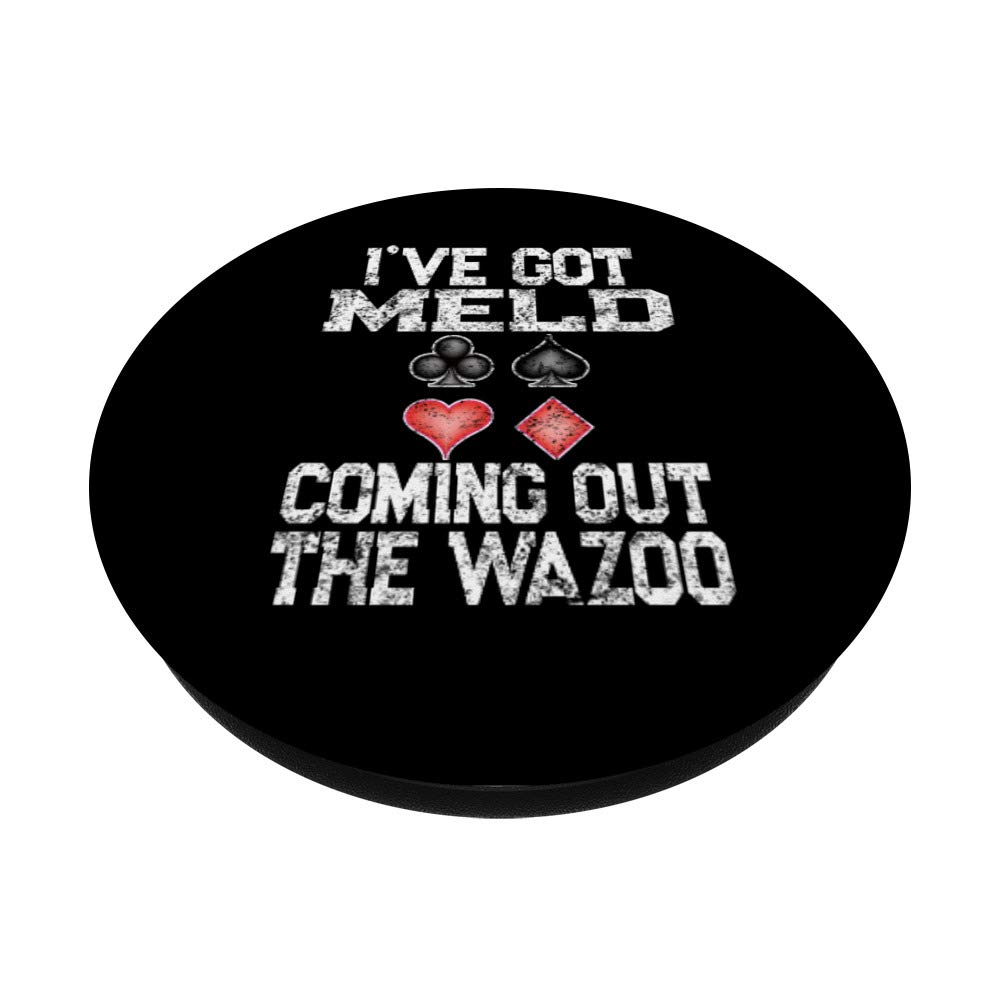 Vintage Pinochle Playing Cards - PopSockets Phone Grip & Stand with Meld Quote - Perfect for Card Games, Phone Accessories, and Tablet Use