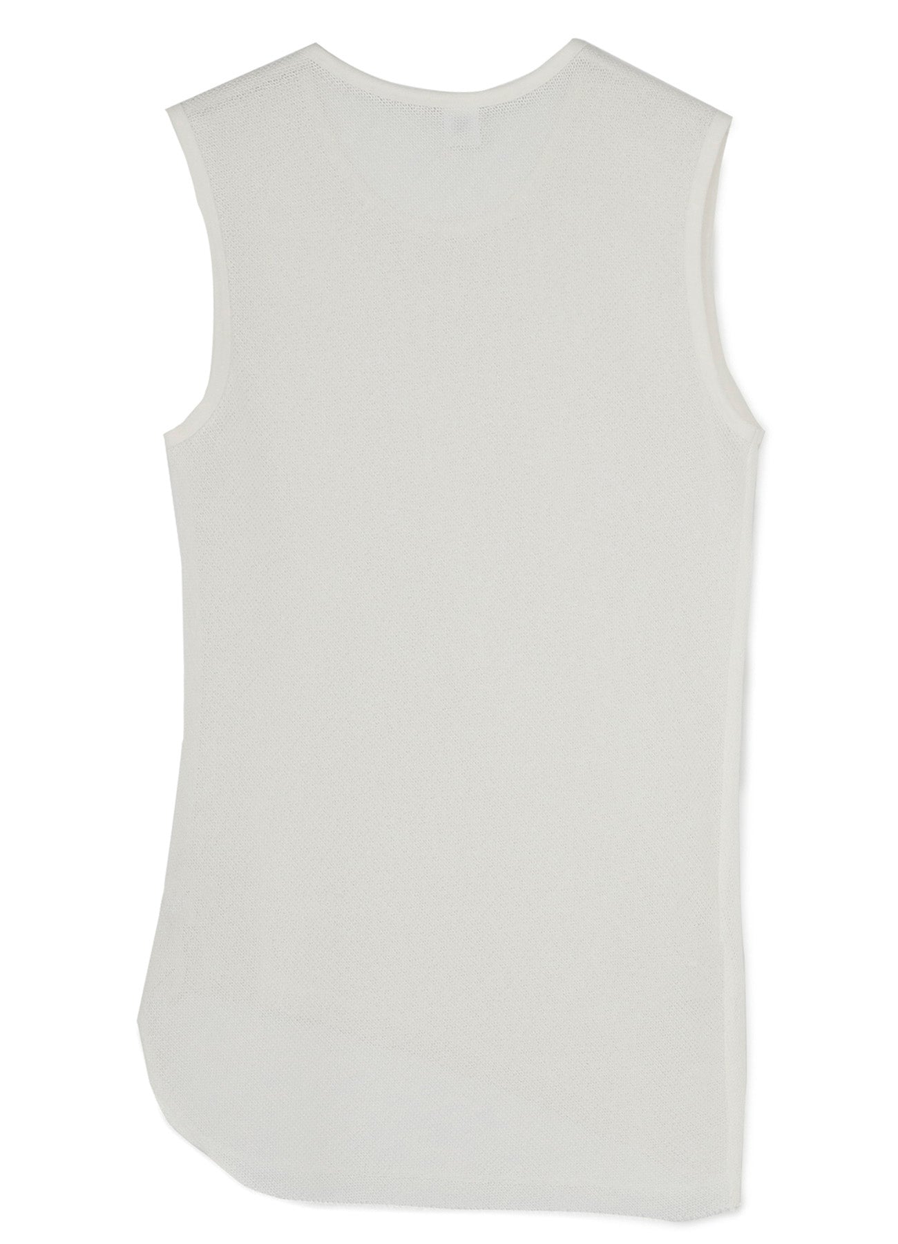 Soft Cotton Faux Linen Knit Asymmetrical Tank Top - Women's Summer Casual Wear for Beach, Travel & Everyday Outfits
