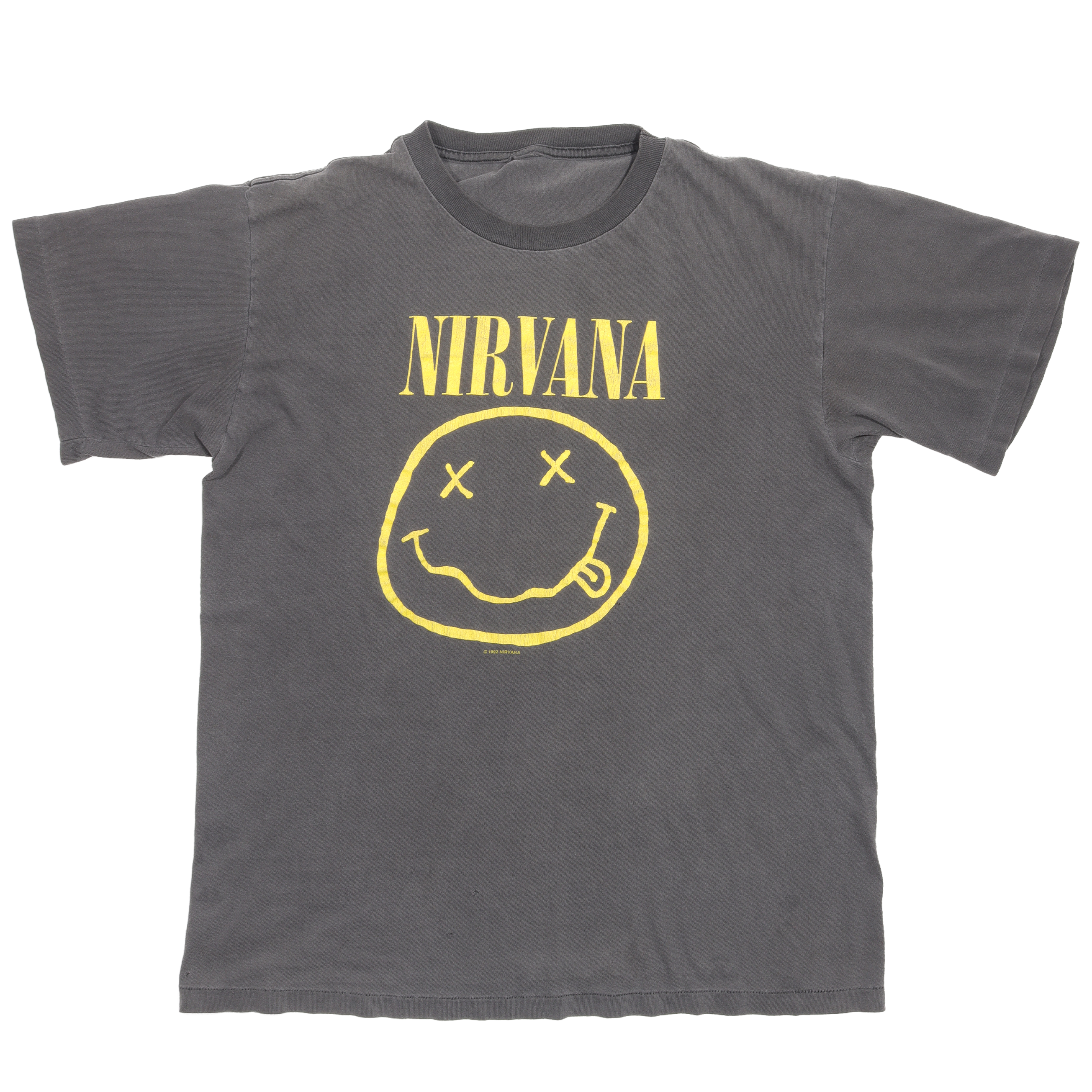 1992 Nirvana Smiley Vintage T-Shirt - Classic Grunge Band Tee for Concerts & Casual Wear