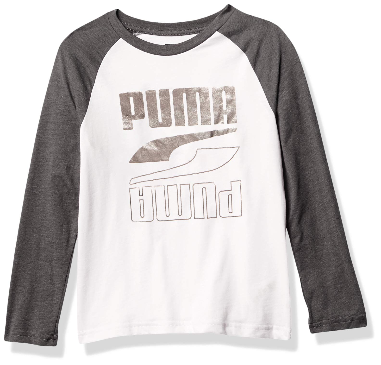 PUMA Boys' Graphic Long Sleeve T-Shirt - Comfortable Cotton Tee for Kids - Perfect for School, Playdates & Casual Outings