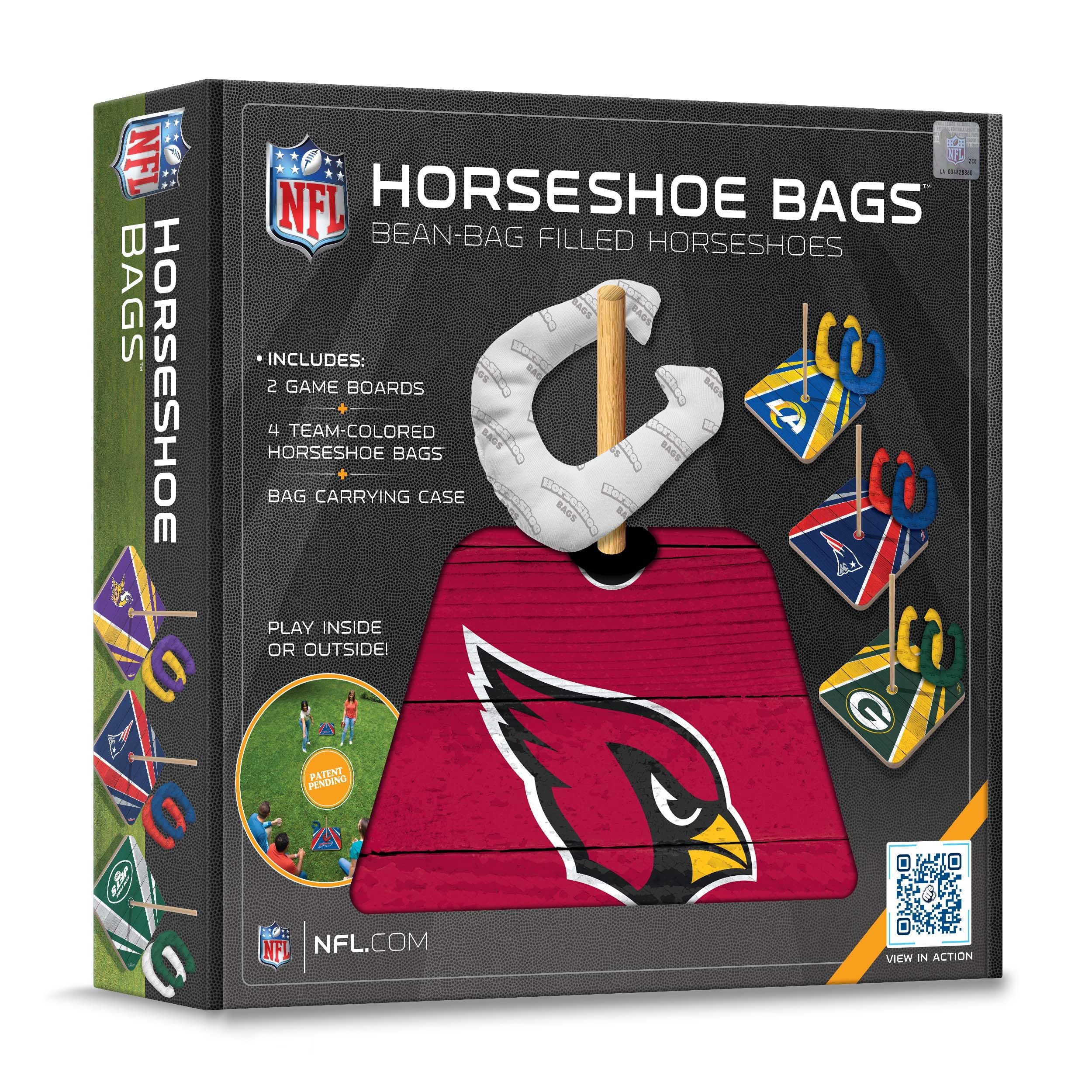 YouTheFan NFL Arizona Cardinals Horseshoe Crossbody Bag - Stylish Team Logo Purse for Women & Men - Perfect for Game Day, Travel & Casual Outings