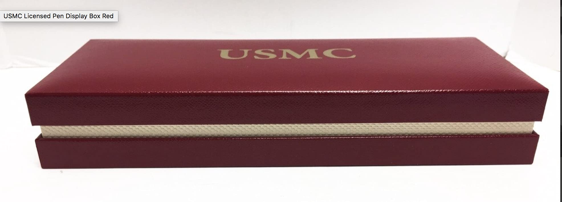 Marine Corps Ink Pen Display Box - Premium Red Gift Box for Collectible Pens | Perfect for Military Gifts, Office Decor & Pen Enthusiasts