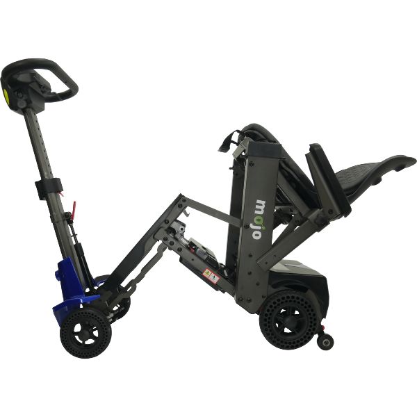 Mojo Manual Folding Scooter - Lightweight & Portable Mobility Aid for Adults & Seniors - Perfect for Travel, Shopping & Outdoor Activities