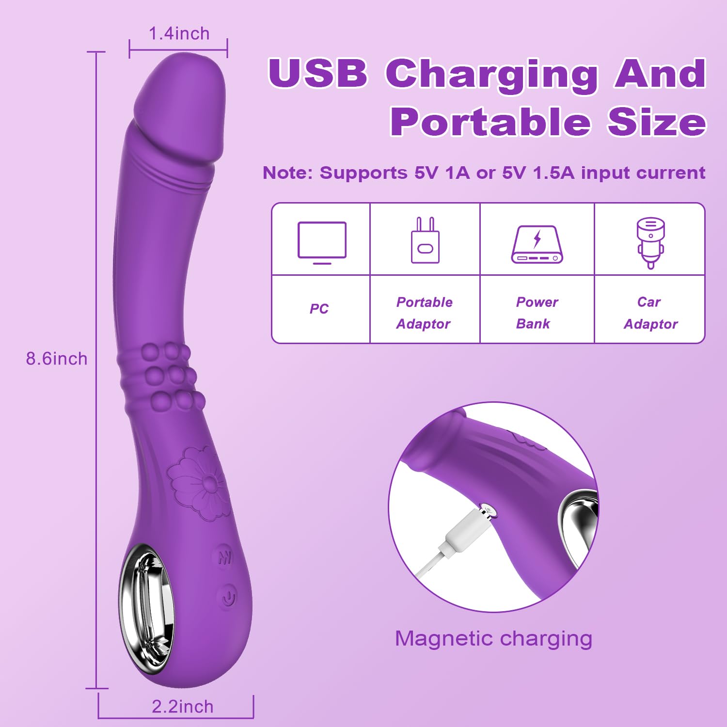 Premium G-Spot Vibrator for Women - 10 Powerful Vibration Modes & Super Click Mode, IRKEAC Nipple and Clit Stimulator, Adult Sex Toy for Solo Play and Couples (Purple) - Perfect for Intimate Pleasure and Spicing Up Your Sex Life