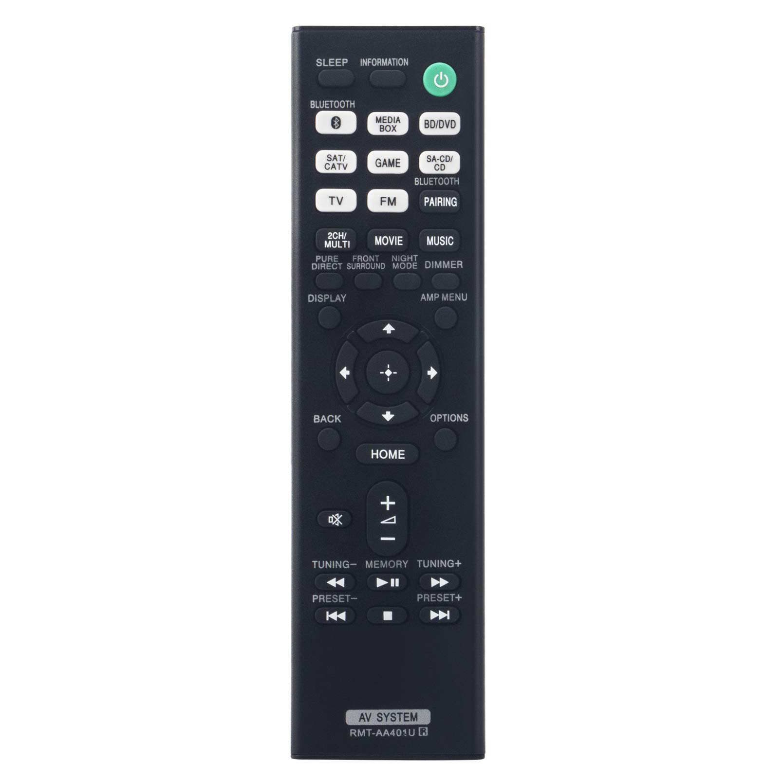 Original Remote Control Replacement for Sony STR-DH190/STR-DH590/STR-DH790 AV Receiver - Universal Multi-Channel Audio System Remote - Perfect for Home Theater & Entertainment Setup