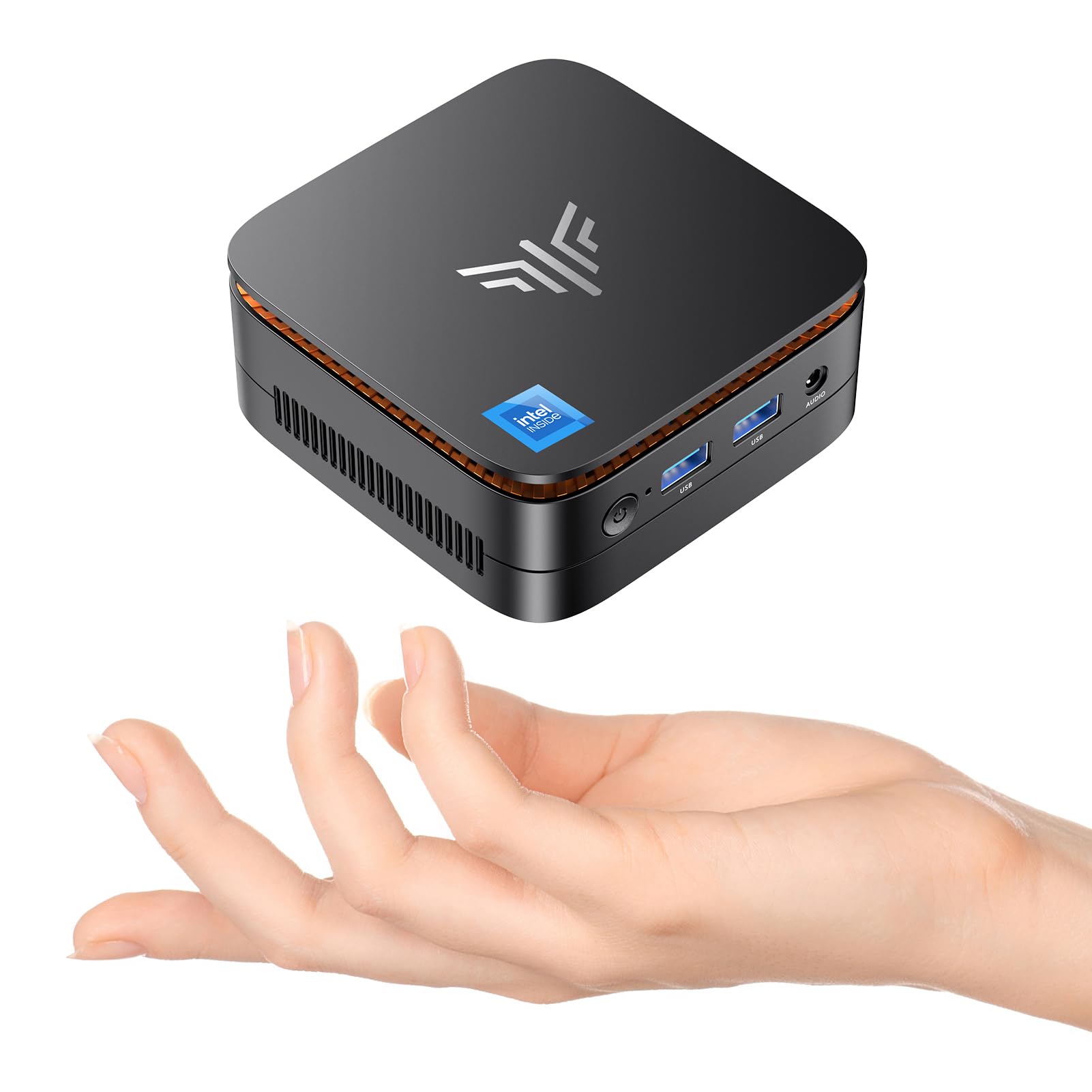 KAMRUI Essenx E1 Mini PC - Intel 12th Gen N97 Processor (Up to 3.6GHz, Beats N150), 16GB RAM 512GB SSD Mini Desktop Computer, 4K HDMI+DP Support, Dual WiFi - Perfect for Home Office, Business & Entertainment