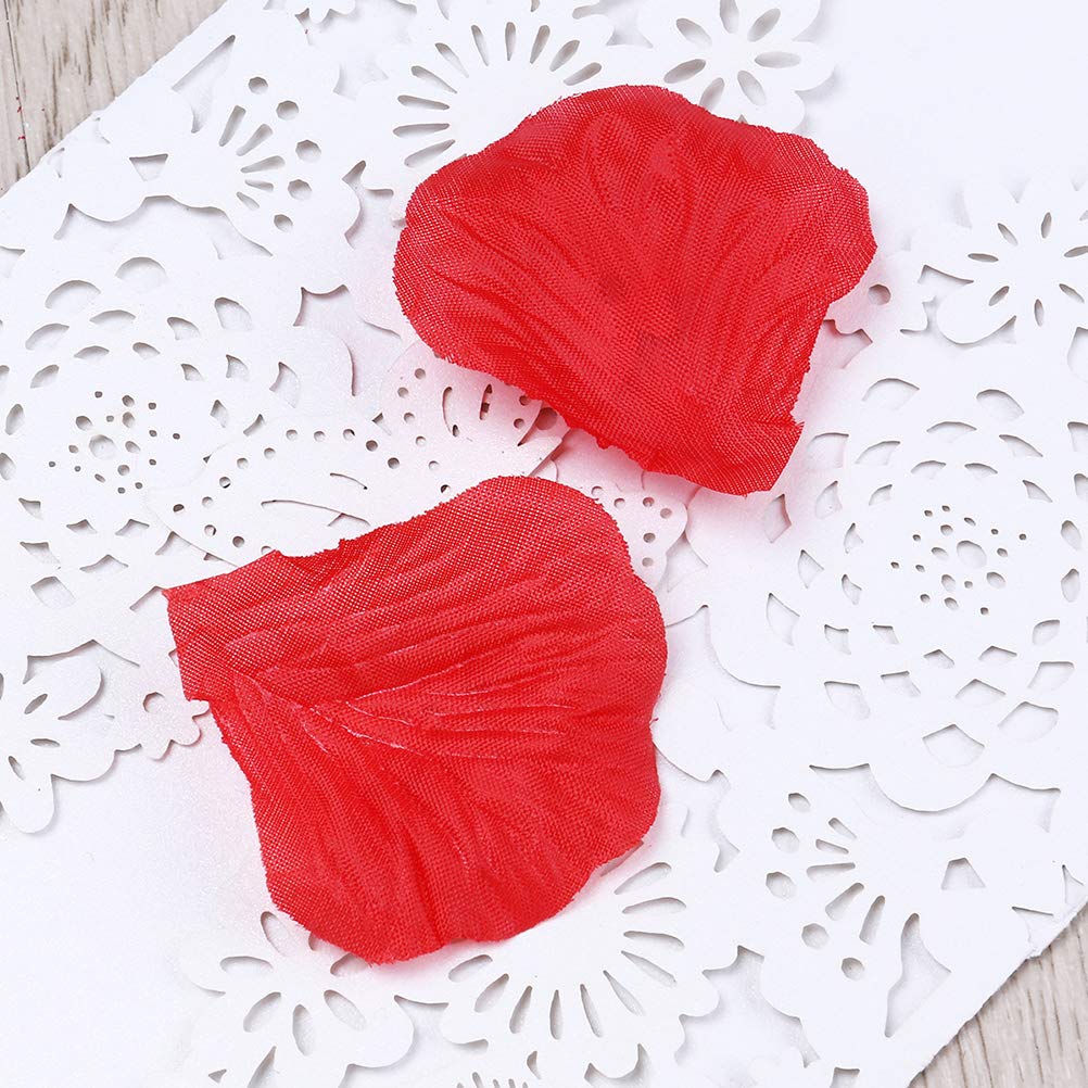 2200pcs Red Silk Rose Petals - Premium Fake Rose Petals for Wedding Decorations, Valentine's Day, Sweetest Day, Table Confetti, Dinner Party Decor, Proposal & Romantic Events - Perfect for Aisle Scattering, Centerpieces, and Photo Backdrops