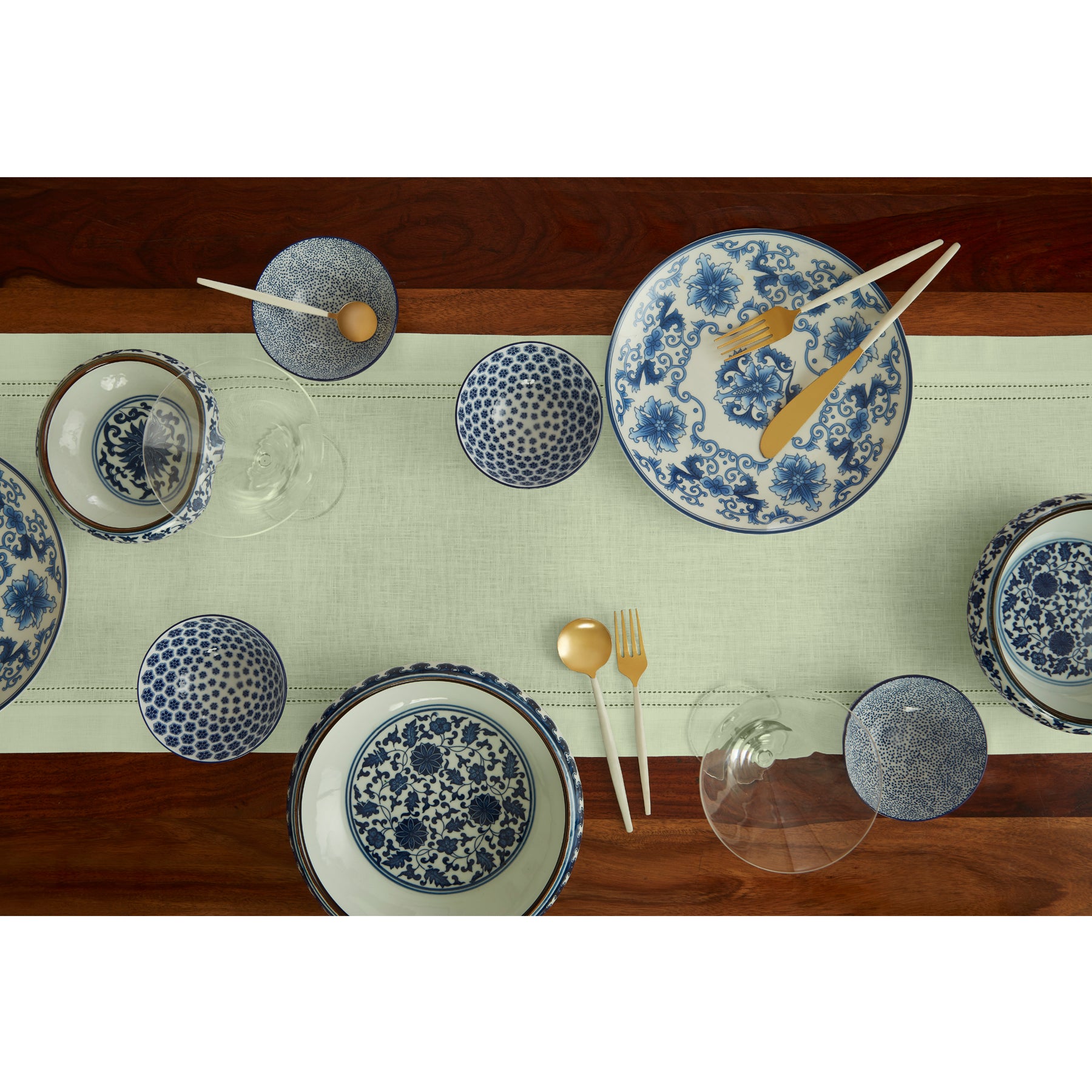 Premium Linen Double Hemstitch Table Runner - Elegant Dining Decor for Weddings, Parties & Home Decor