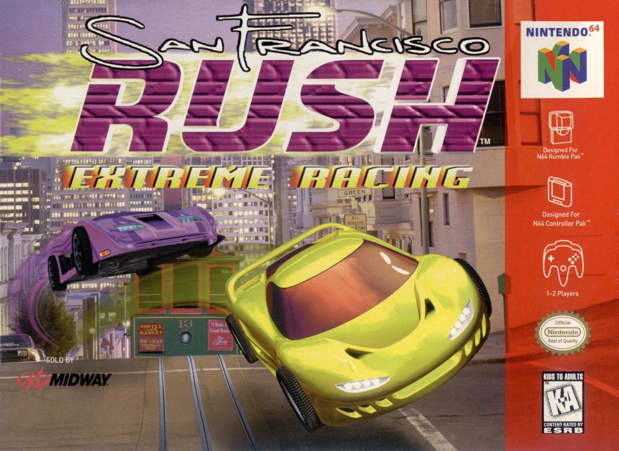 San Francisco Rush Extreme Racing Arcade Game - High-Speed Thrill Racing for Home & Arcade Entertainment | Perfect for Game Rooms, Parties & Retro Gaming Enthusiasts
