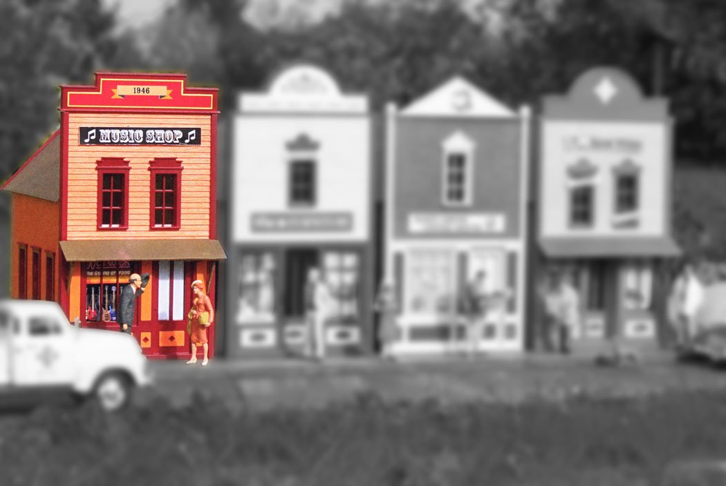 PIKO G Scale Qwik Kit Music Shop Model Building Kit - Perfect for Train Enthusiasts & Hobbyists | Great for Model Railroad Layouts & Collectors