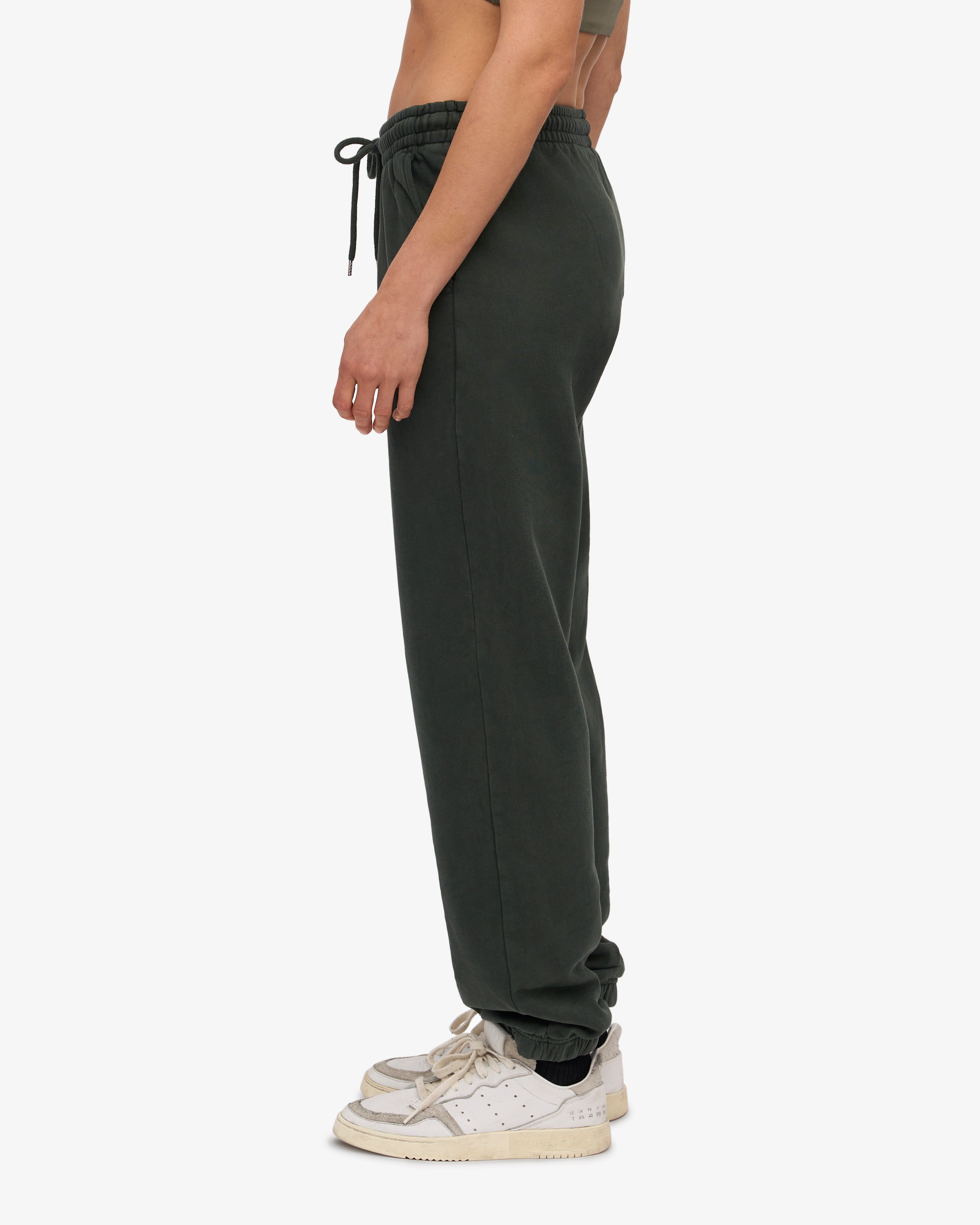 Organic Cotton Sweatpants for Women - Soft & Comfortable Lounge Pants in Midnight Forest Green - Perfect for Yoga, Running & Casual Wear