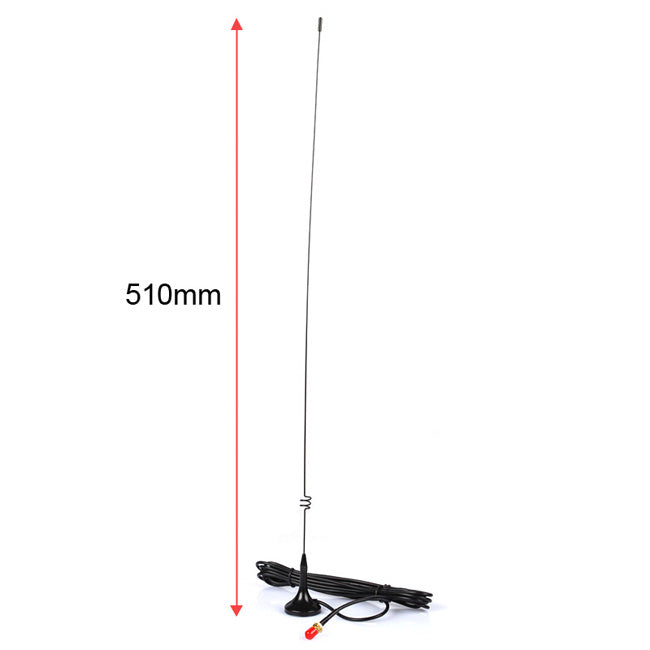 Nagoya UT-108 SMA-F Dual Band Super Magnet Mobile Antenna for Car/Truck - 144/430MHz High Performance VHF/UHF Radio Antenna for Ham Radio, CB Radio & Emergency Communication