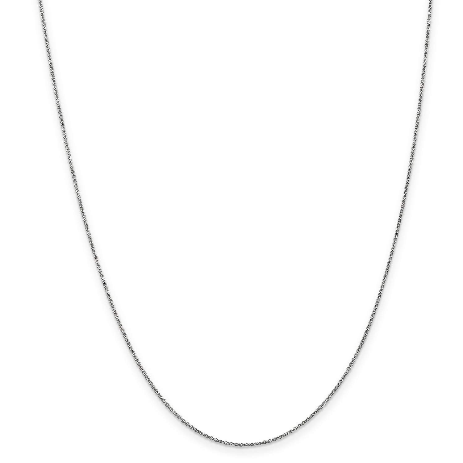 10K White Gold Classic Cable Chain Necklace or Anklet - Dainty & Elegant Jewelry for Women, Perfect for Everyday Wear, Gifts, and Special Occasions