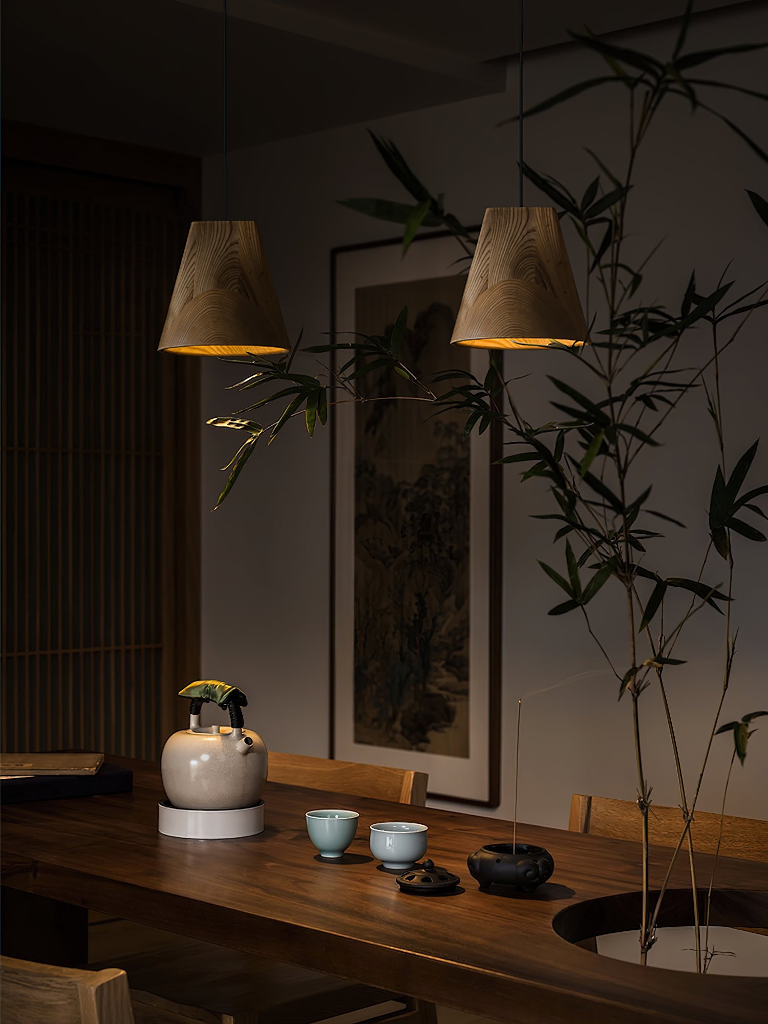 Bellwood Pendant Lamp - Modern Hanging Light Fixture for Kitchen Island, Dining Room & Bedroom - Adjustable Height & Warm White LED Lighting