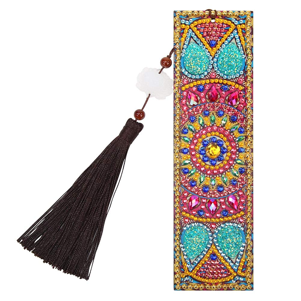 DIY Diamond Painting Bookmarks - Special Shaped Leather Tassel Book Page Markers for Reading & Gifts (Set of C) | Perfect for Book Lovers, Bible Study, Journaling & School Supplies