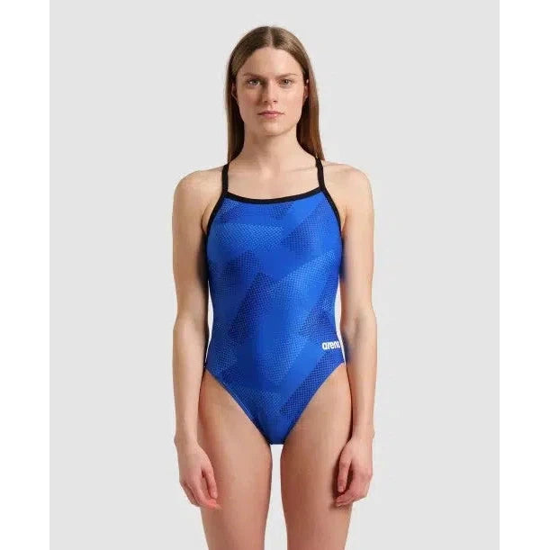 Halftone Challenge Back One Piece Swimwear - Stylish & Comfortable Bikini Top for Women - Perfect for Beach, Pool & Summer Vacations