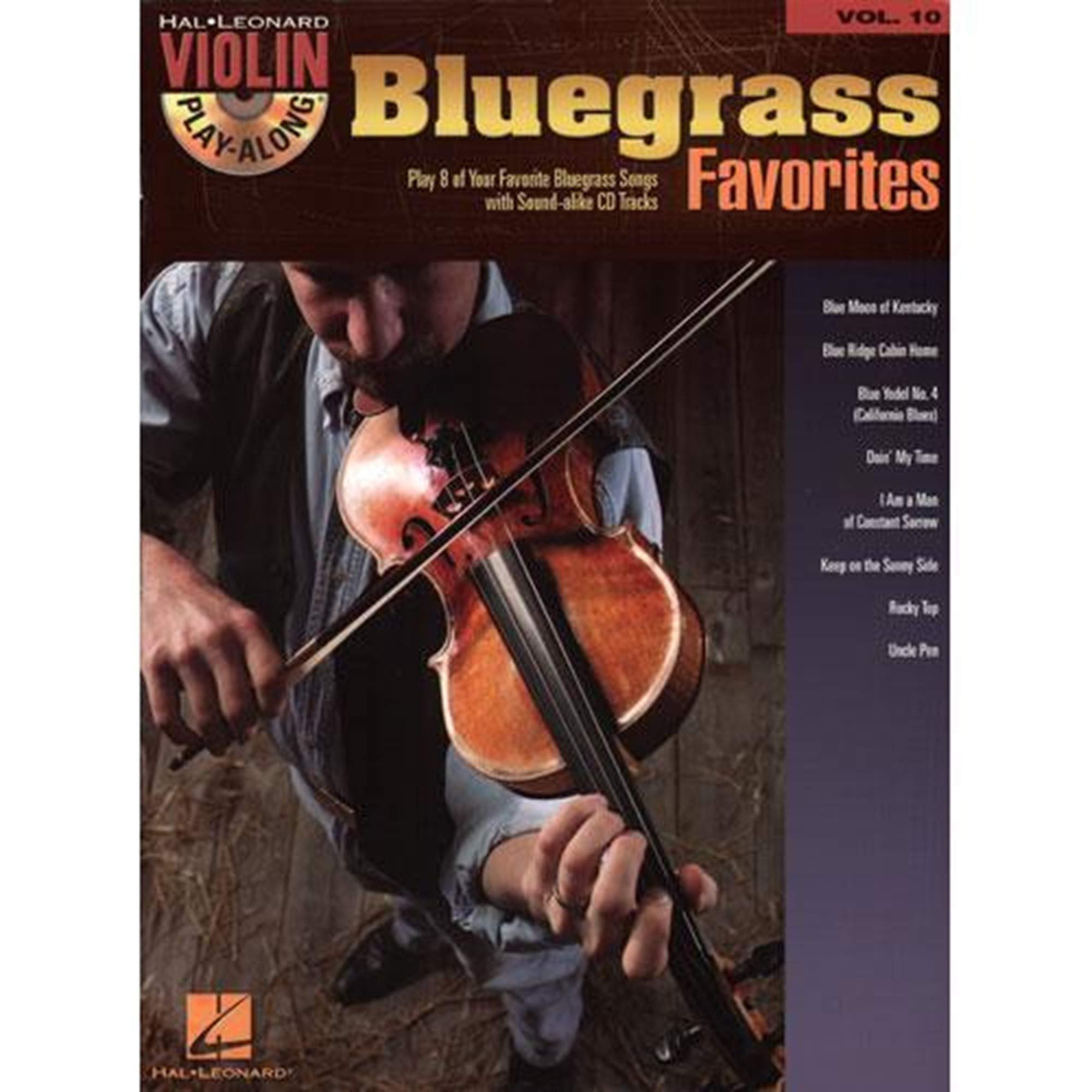 Bluegrass Favorites Violin Play-Along Book & CD - Volume 10 | Hal Leonard Violin Series | Perfect for Practice, Performances & Music Lessons