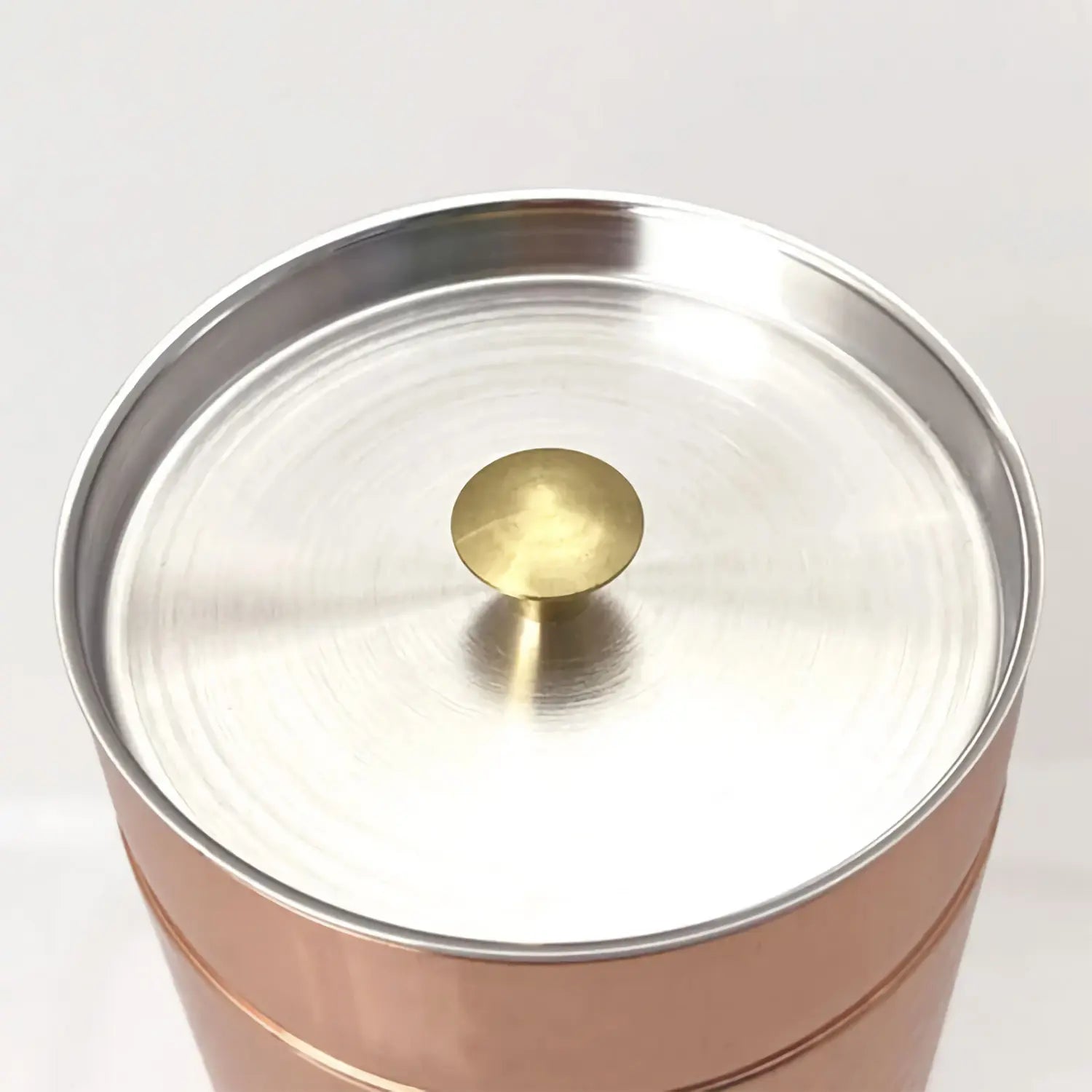 Premium Asahi Nagomi Copper Tea Caddy - Airtight Japanese Tea Storage Container for Matcha, Loose Leaf & Herbal Teas - Perfect for Home, Office & Tea Ceremony Use