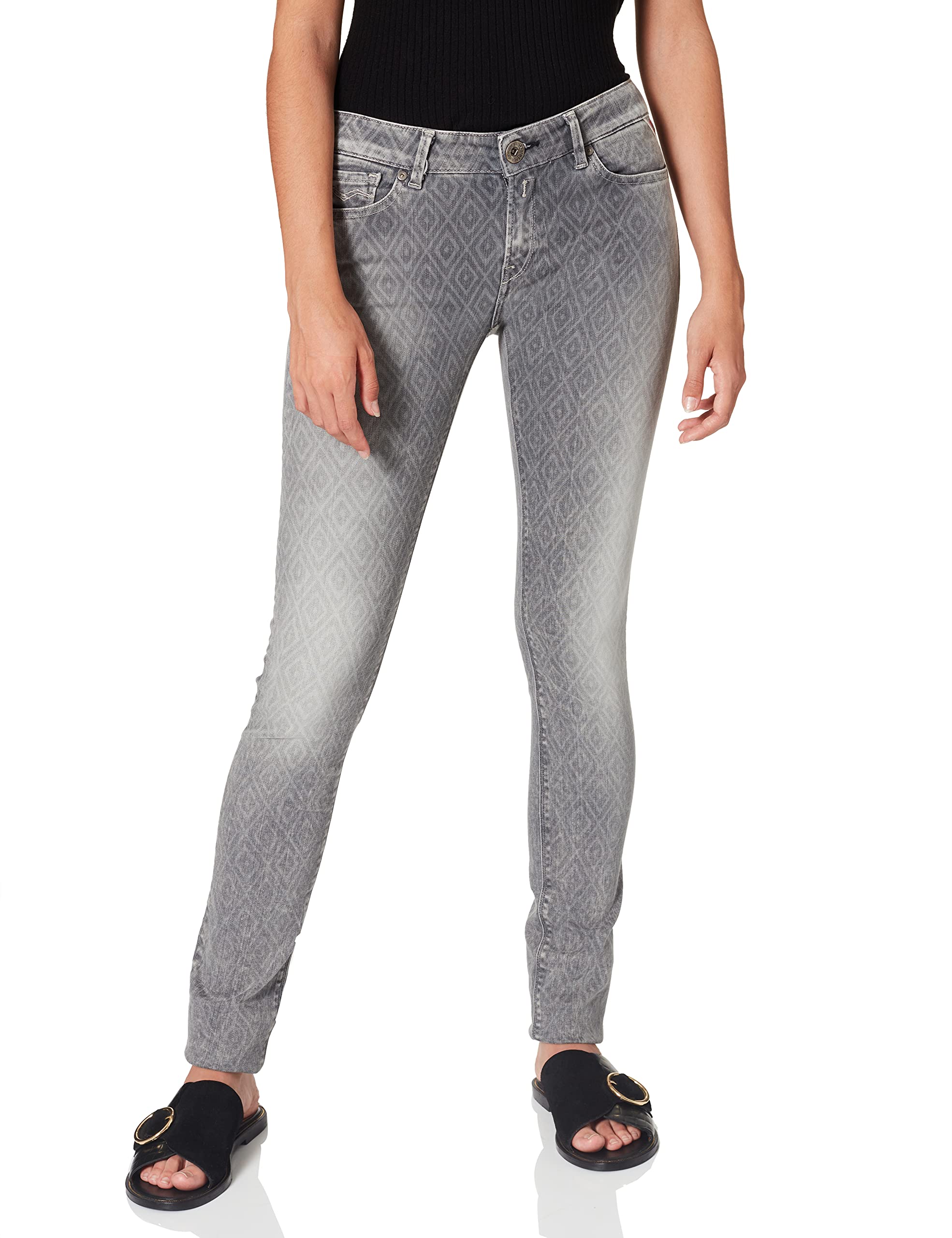 Replay Women's Skinny Jeans - High Waist Stretch Denim Pants for Slim Fit & Comfort | Perfect for Casual Wear, Office & Night Out