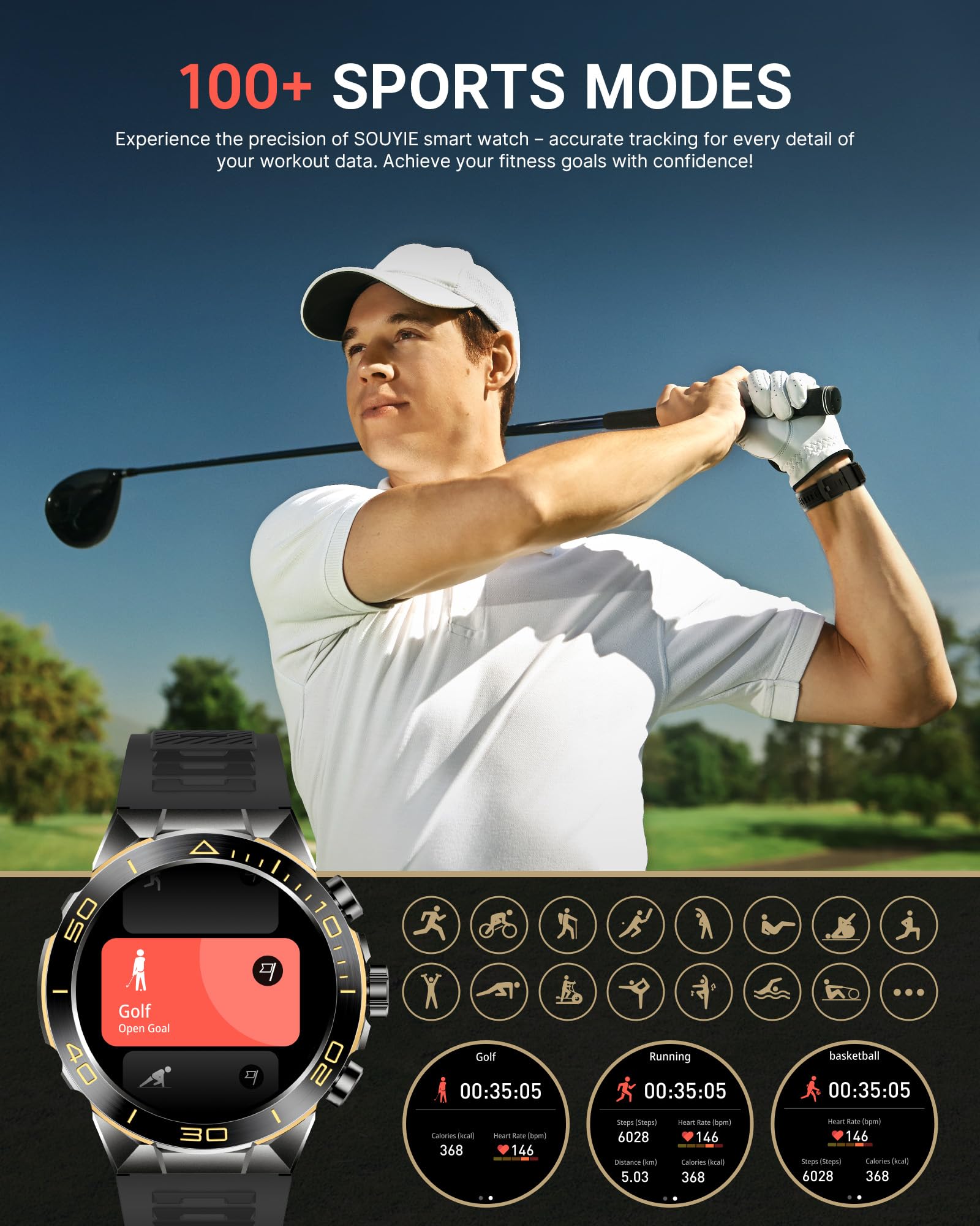 Smart Watch for Men - 1.43