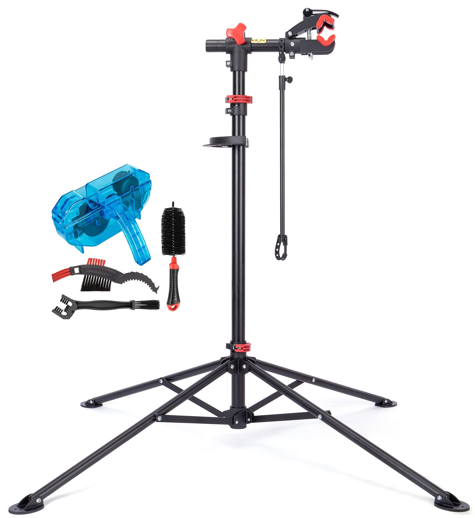 CXWXC Bike Repair Stand - Professional Bike Maintenance Workstand for E-Bike, Mountain Bike & Road Bike - Home & Shop Mechanic Tool for Easy Repairs & Tuning (Perfect for DIY Enthusiasts & Professional Mechanics)