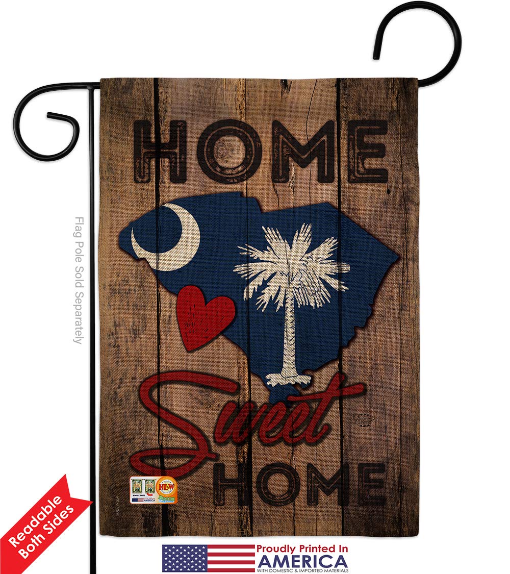 South Carolina Garden Flag Set - Double-Sided 13x18.5in - Perfect for Yard & Home Decor