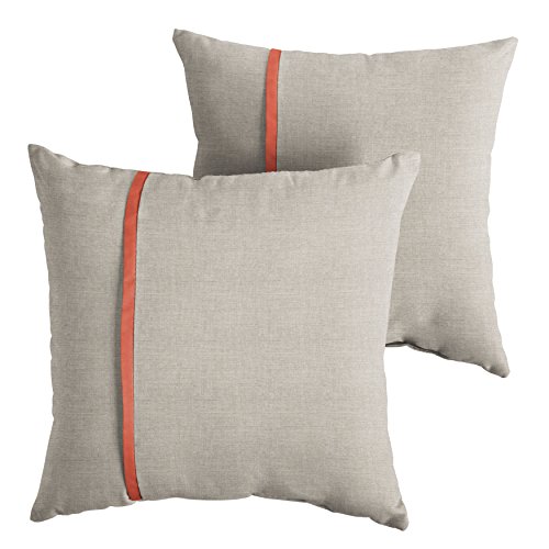 Silver Grey & Canvas Melon Orange