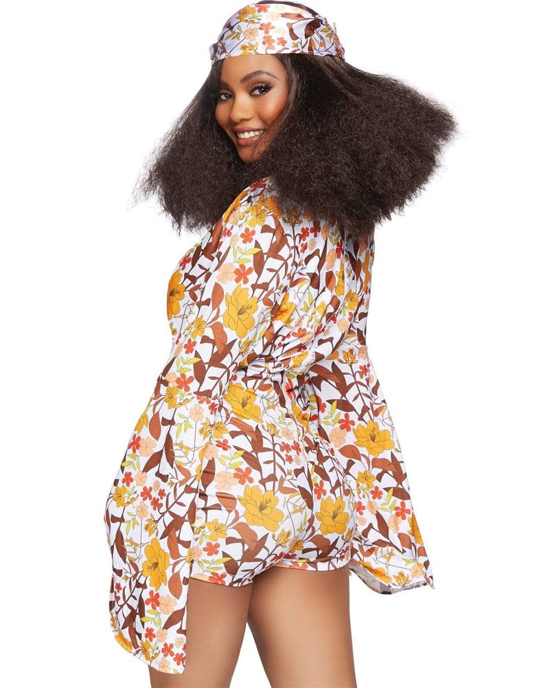 60s Boogie Down Babe Women's Costume - Retro 1960s Disco Party Outfit for Halloween, Theme Parties & Dance Performances