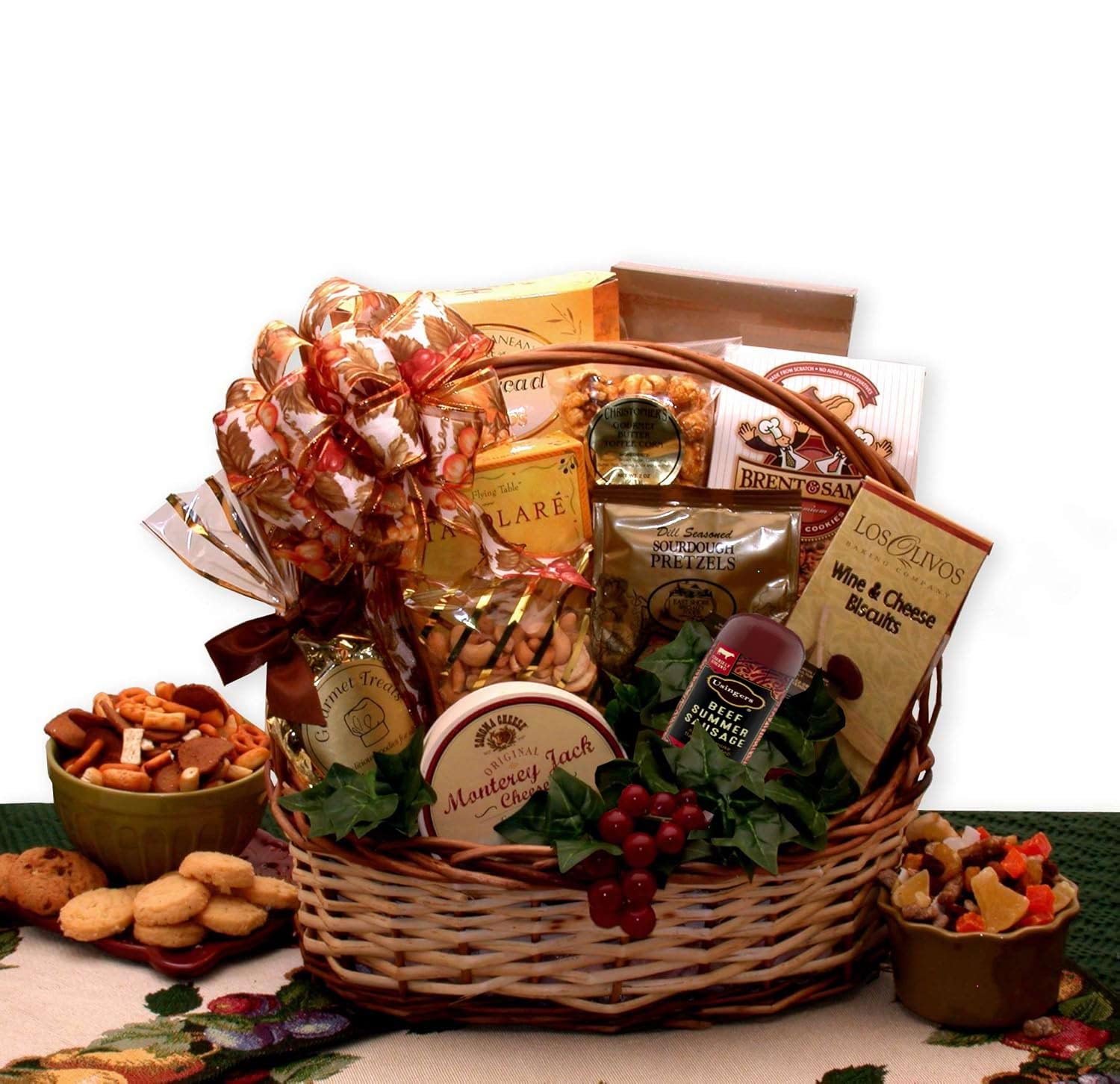 Gourmet Food Gift Basket - Deluxe Assortment for Holidays & Parties