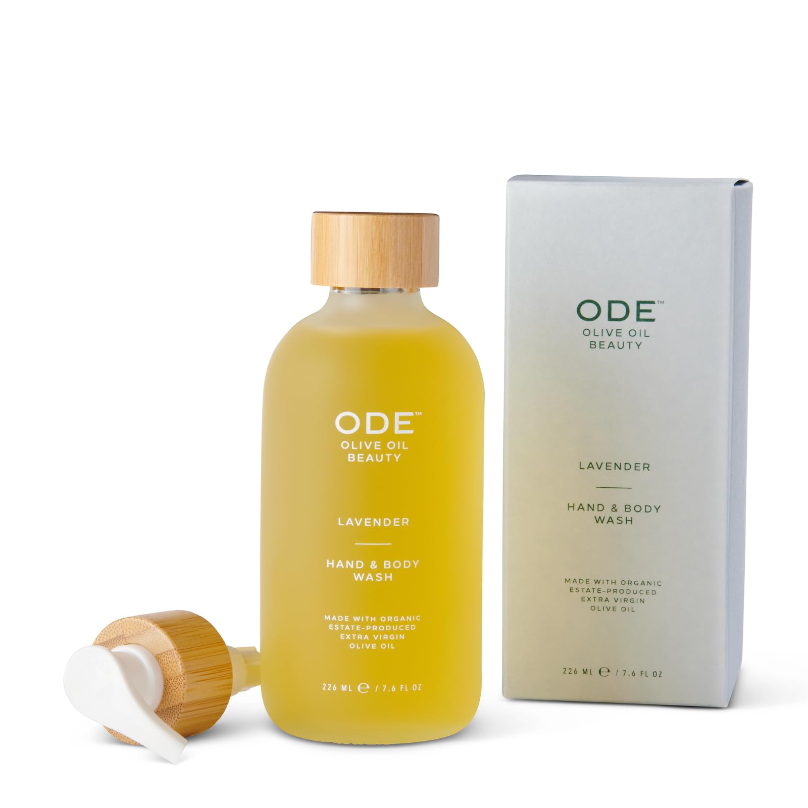 Organic Lavender Hand & Body Wash 2-Pack - California Made with EVOO for Spa & Home Use