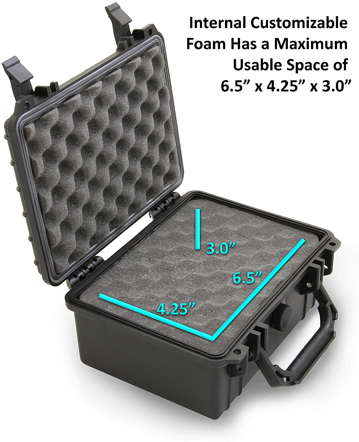 CASEMATIX Waterproof Case for Rode PodMic Podcast Microphone - Durable Protection for Outdoor Recording & Travel Use